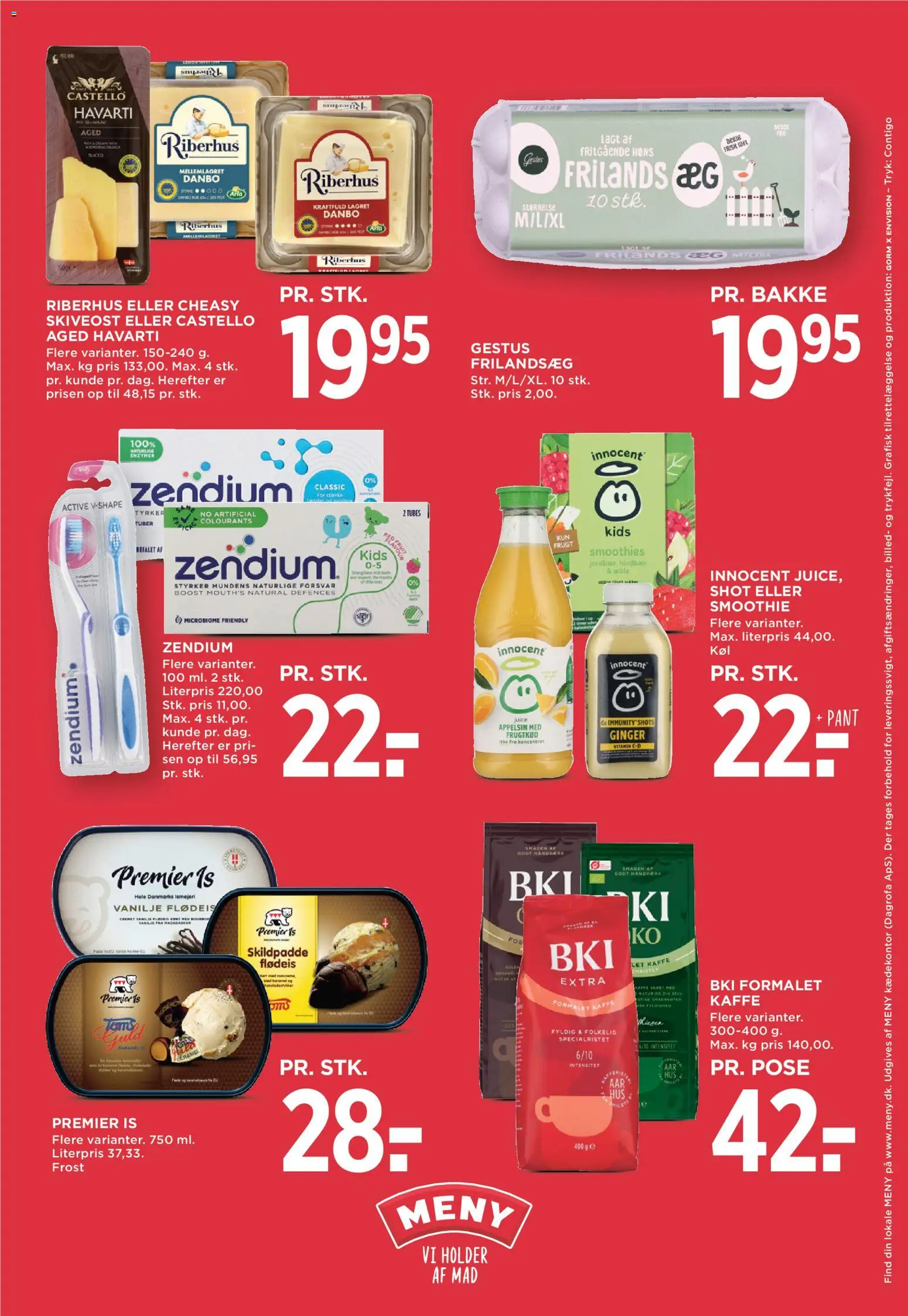 Meny tilbudsavis – gyldig fra 16.01.2026 | Side: 31 | Produkter: Kaffe, Juice, Skiveost, Smoothie