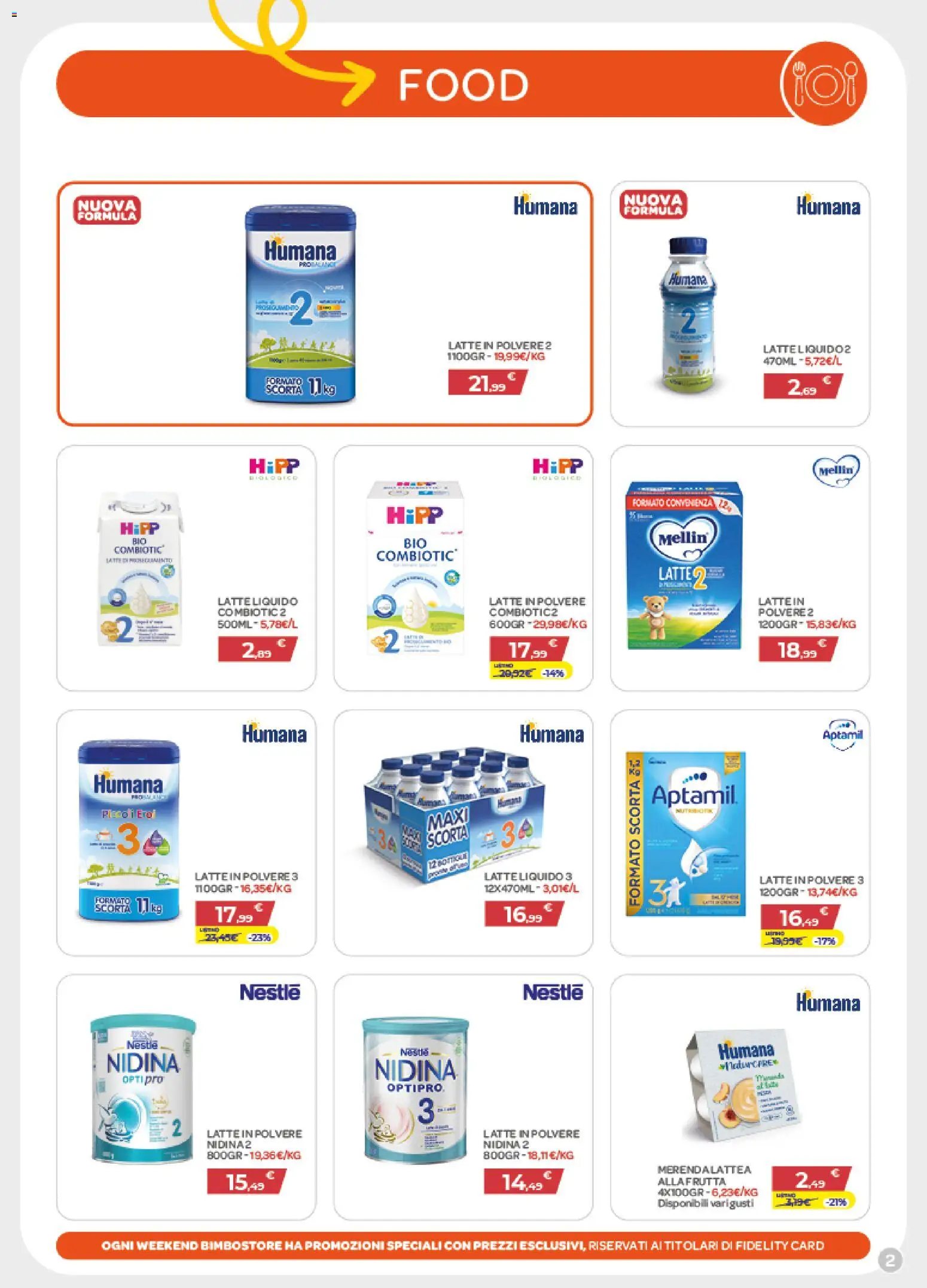 Volantino Bimbo store del 05.03.2026 | Pagina: 2 | Prodotti: Latte