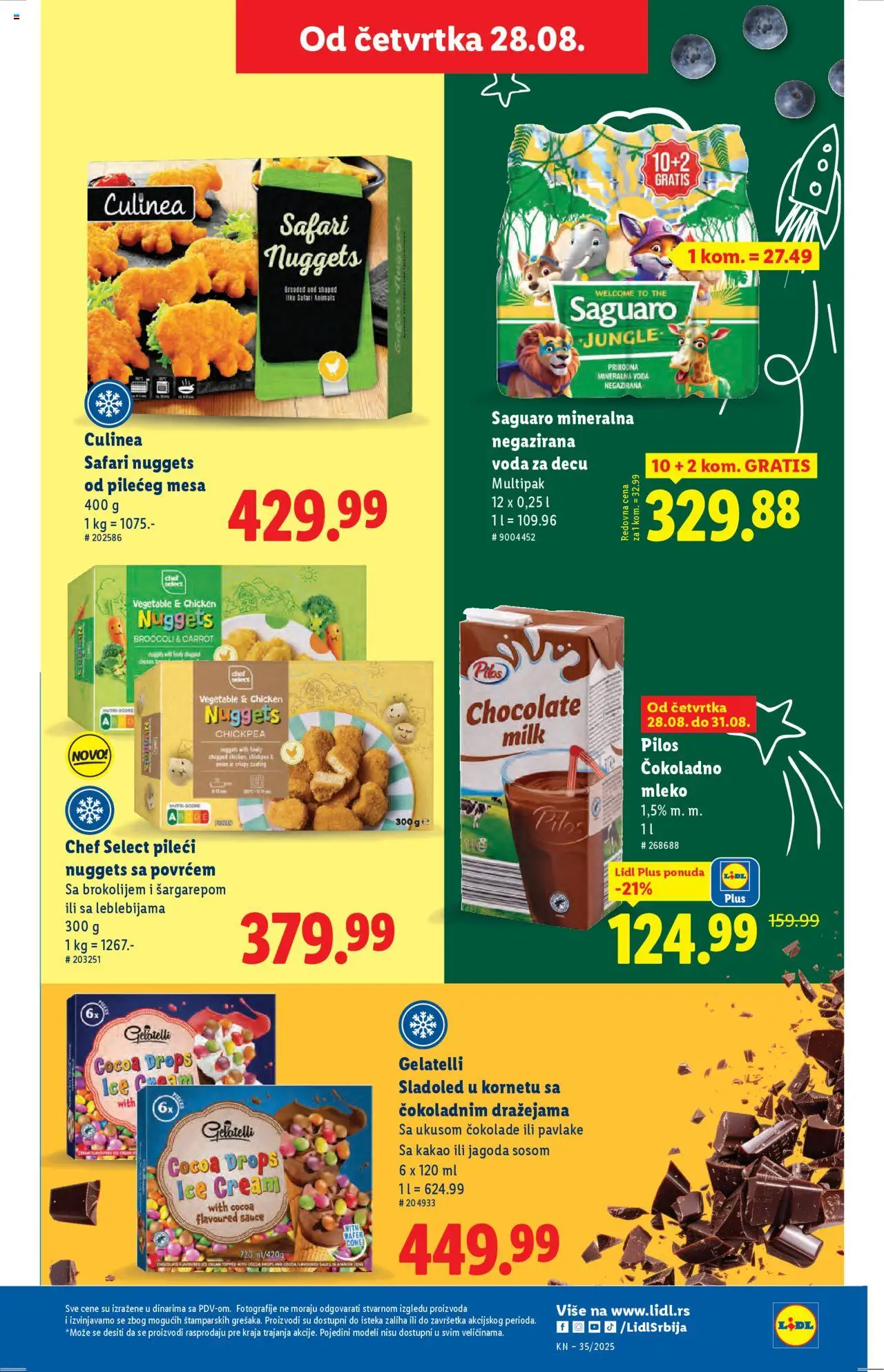 Lidl katalog - važi od 28.08.2025 | Strana: 43 | Proizvode: Sladoled, Jagoda, Negazirana voda, Mineralna voda