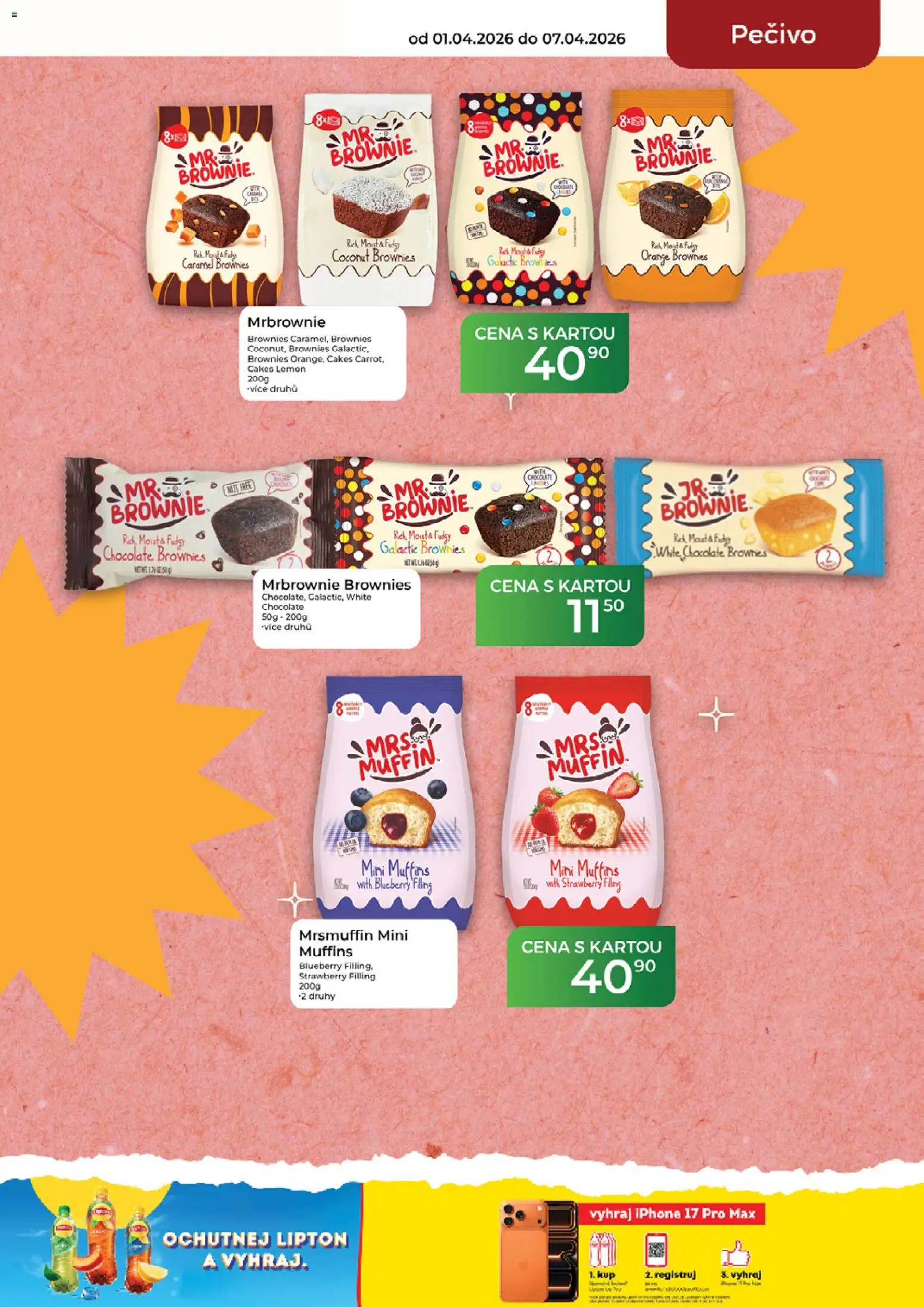 Tamda Foods leták od 01.04.2026 | Strana: 35 | Produkty: Brownie, Iphone, Pečivo, Mr Brownie