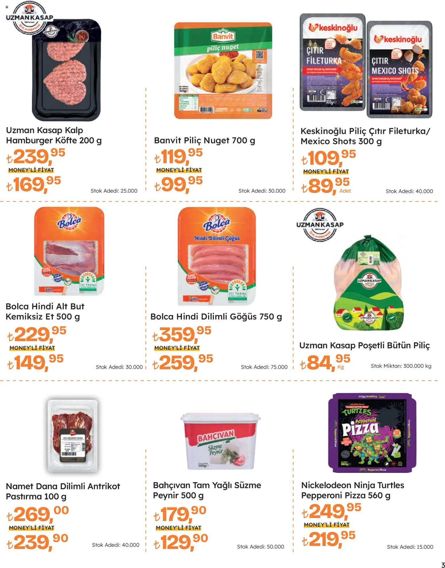 Migros Katalog - Migros Jet Dijital - 12.02.2026 tarihinden itibaren geçerlidir | Sayfa: 3 | Ürünler: Peynir, Pizza, Piliç