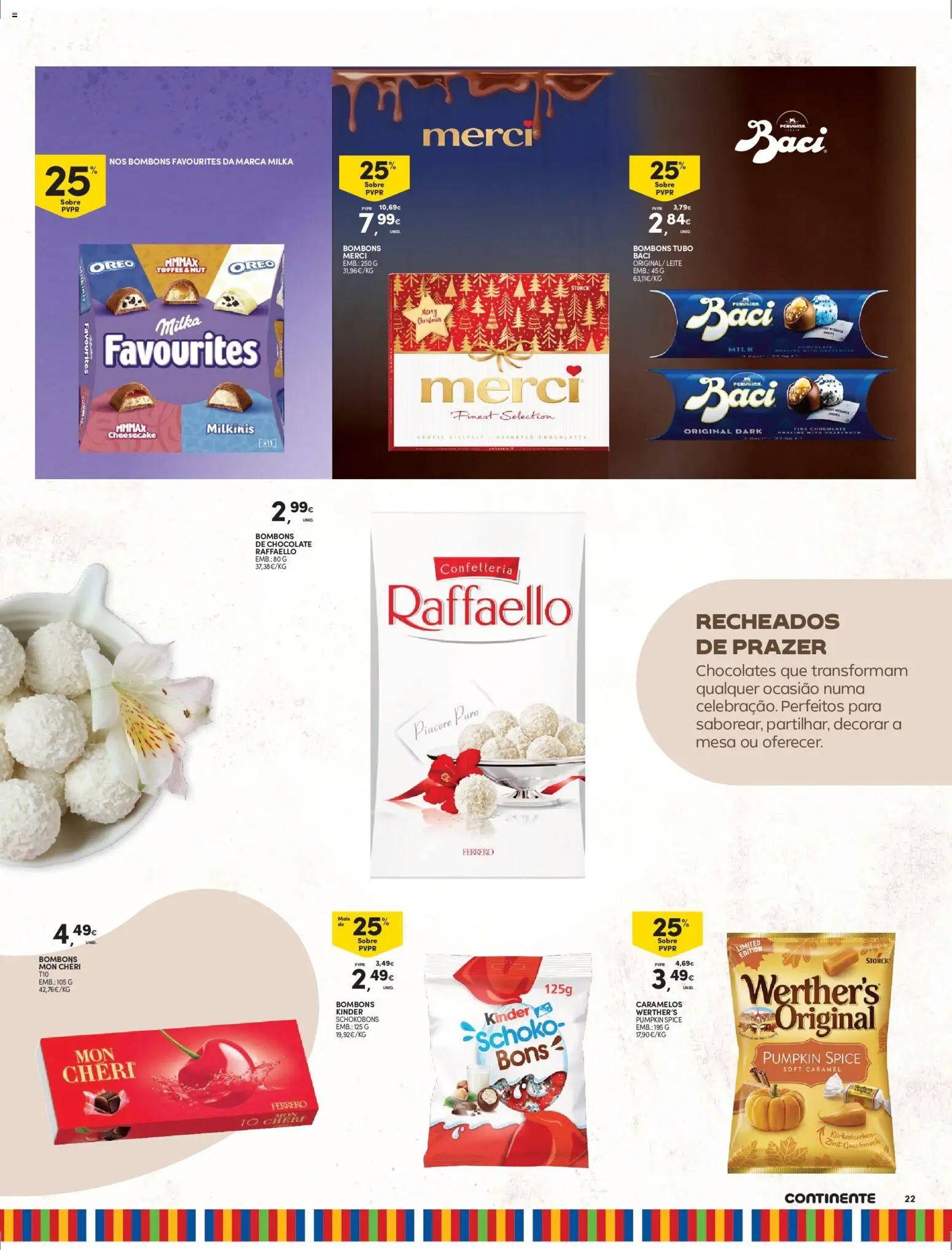 Continente - Madeira: Folheto Semanal │ válido de 28.10.2025 | Página: 22 | Produtos: Chocolates, Mesa, Chocolate