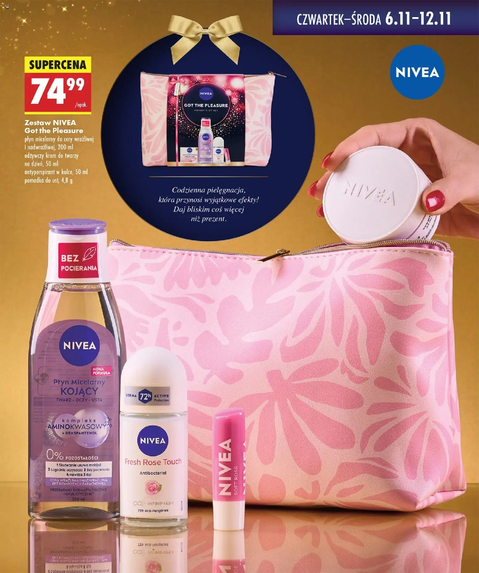 Biedronka gazetka - Twoje piękne strony od 06.11.2025 | Strona: 7 | Produkty: Pomadka, Makijaż, Antyperspirant, Krem do twarzy