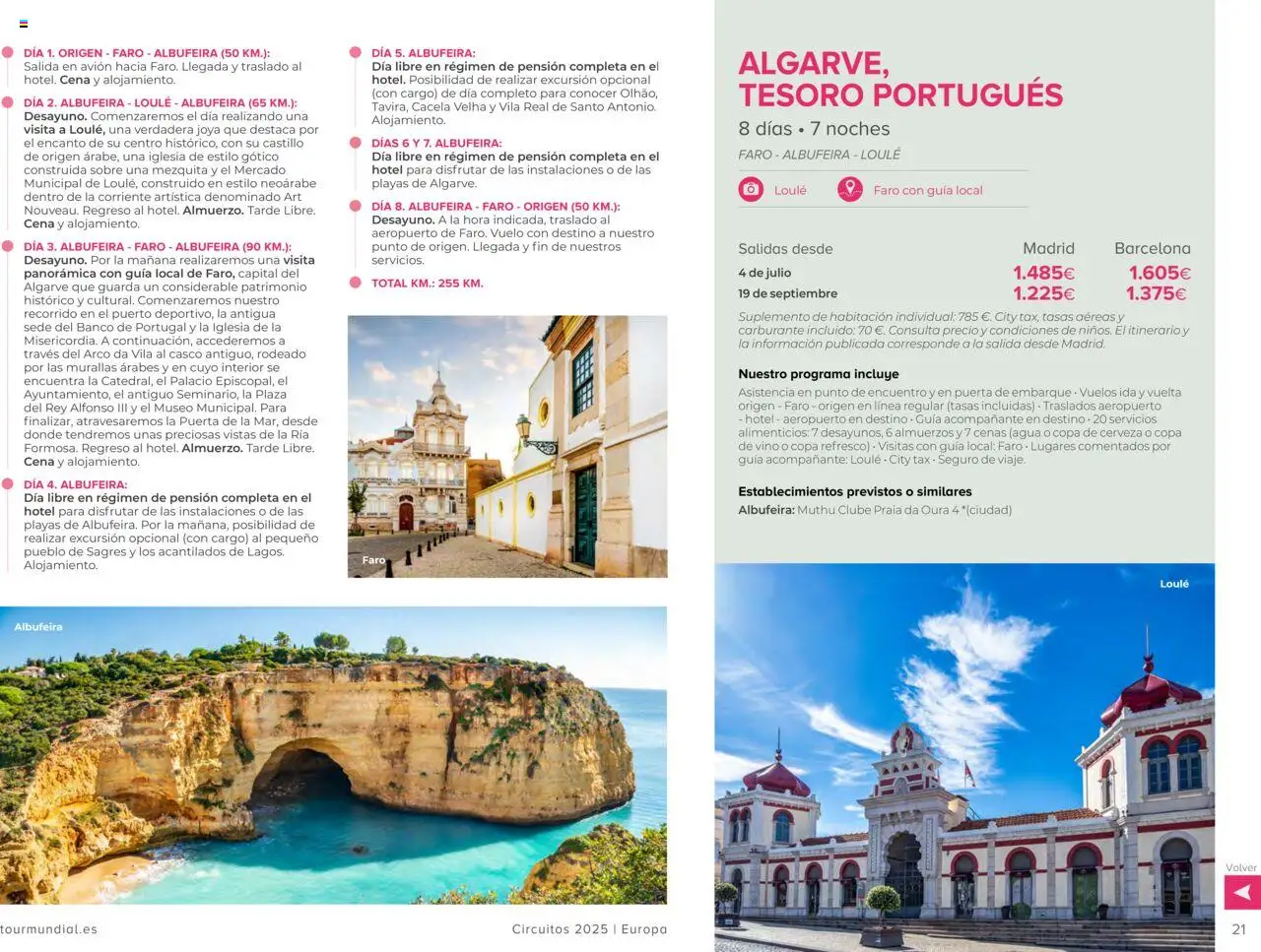 Viajes El Corte Inglés Circuitos exclusivos │ válido desde el 01.05.2025 | Página: 21 | Productos: Vino, Cerveza