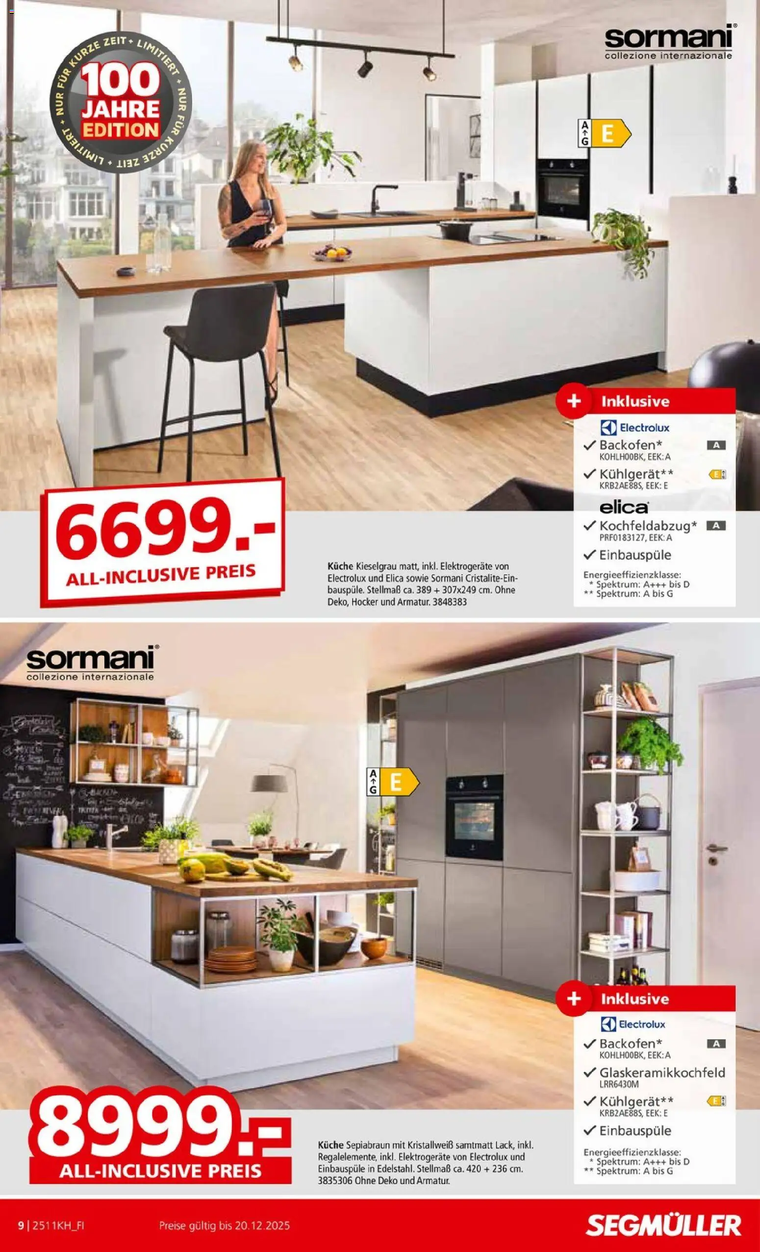 Segmüller Küchen Spezial – gültig ab 01.11.2025 | Seite: 9 | Produkte: Hocker, Küche