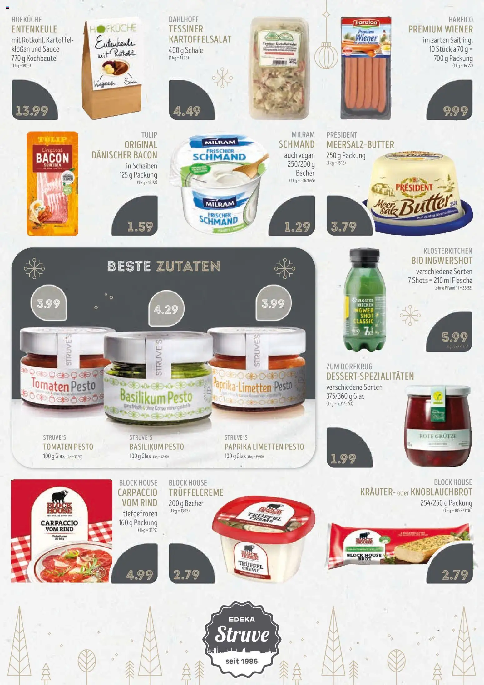 Edeka Struve Unsere Angebote für die Festzeit – gültig ab 08.12.2025 | Seite: 11 | Produkte: Rotkohl, Limetten, Tomaten, Paprika