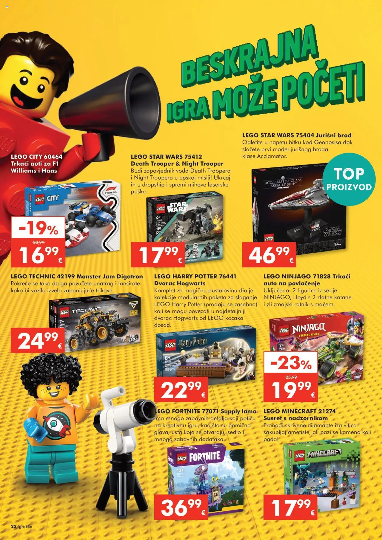 Interspar katalog | vrijedi od 22.10.2025 | Stranica: 22 | Proizvodi: Voda, Igra, Lego