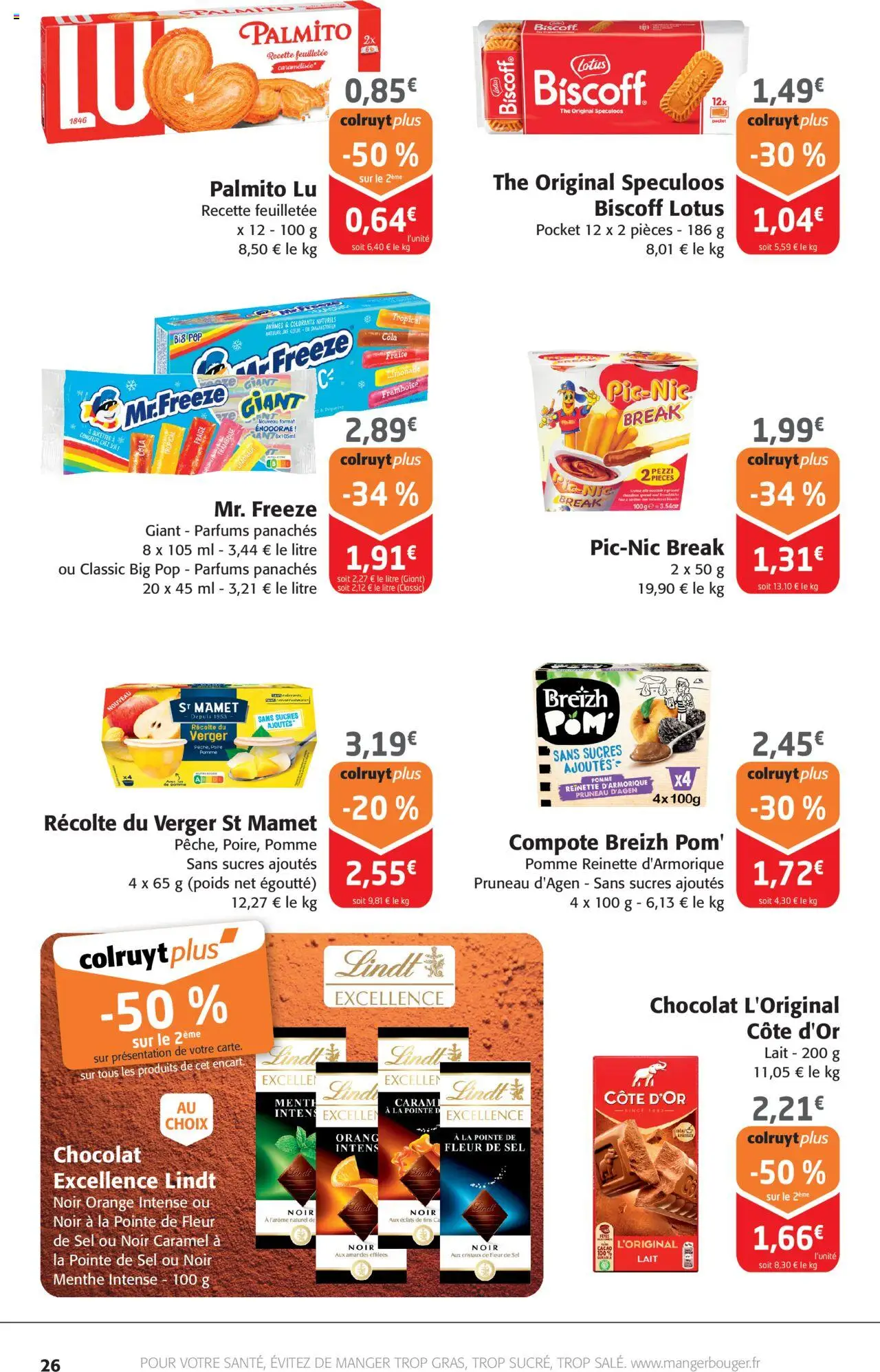  | Page: 26 | Produits: Framboise, Orange, Limonade, Cookies