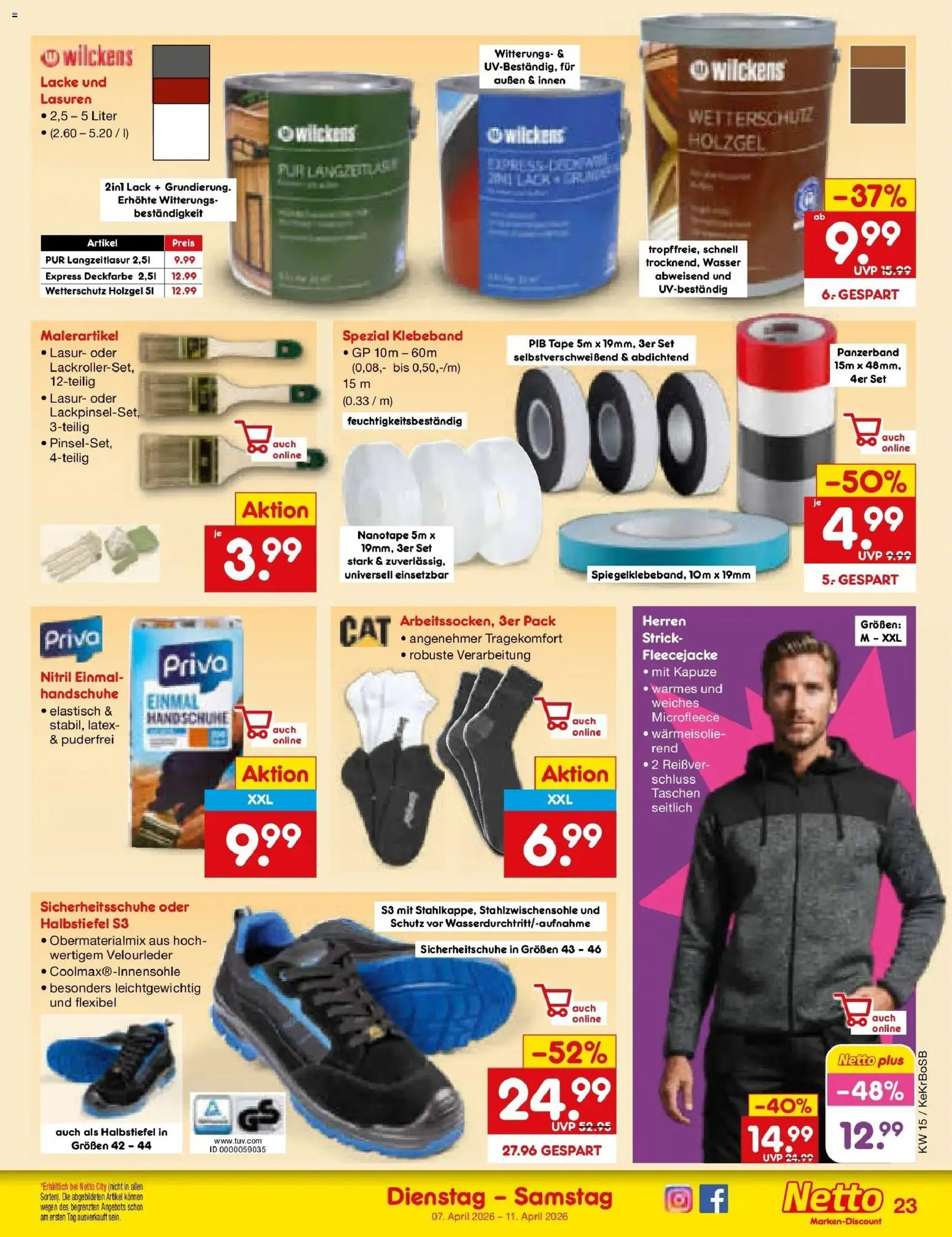 Netto Marken-Discount Prospekt Kruft	 – gültig ab 05.04.2026 | Seite: 33 | Produkte: Wasser, Handschuhe