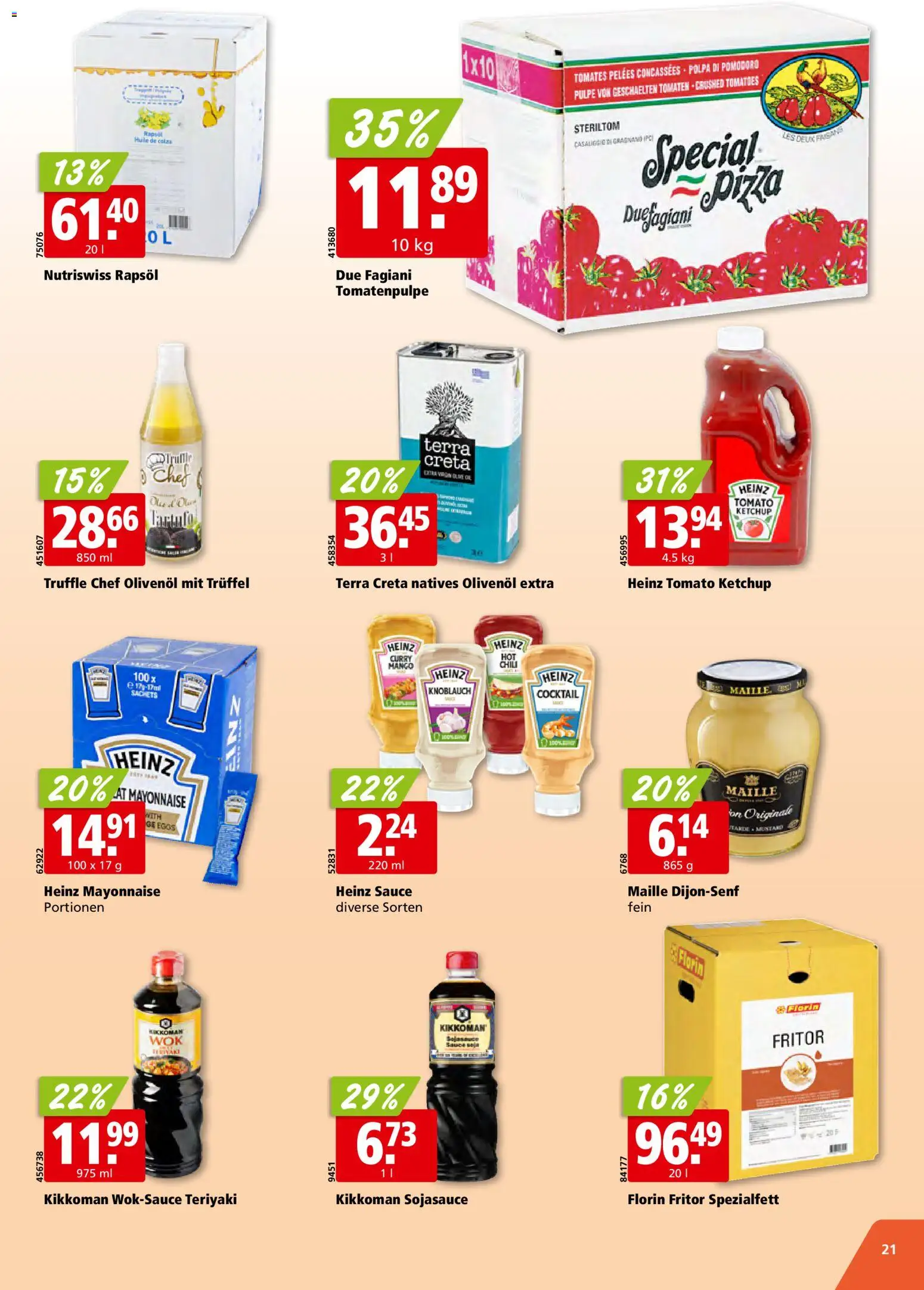 Aligro Aktionen Schlieren, Gossau SG, Frauenfeld, Rapperswil-Jona, Sargans, Bern, Brüttisellen, Pratteln, Emmen, Spreitenbach – gültig ab 17.11.2025 | Seite: 21 | Produkte: Pizza, Tomaten, Chili, Ketchup