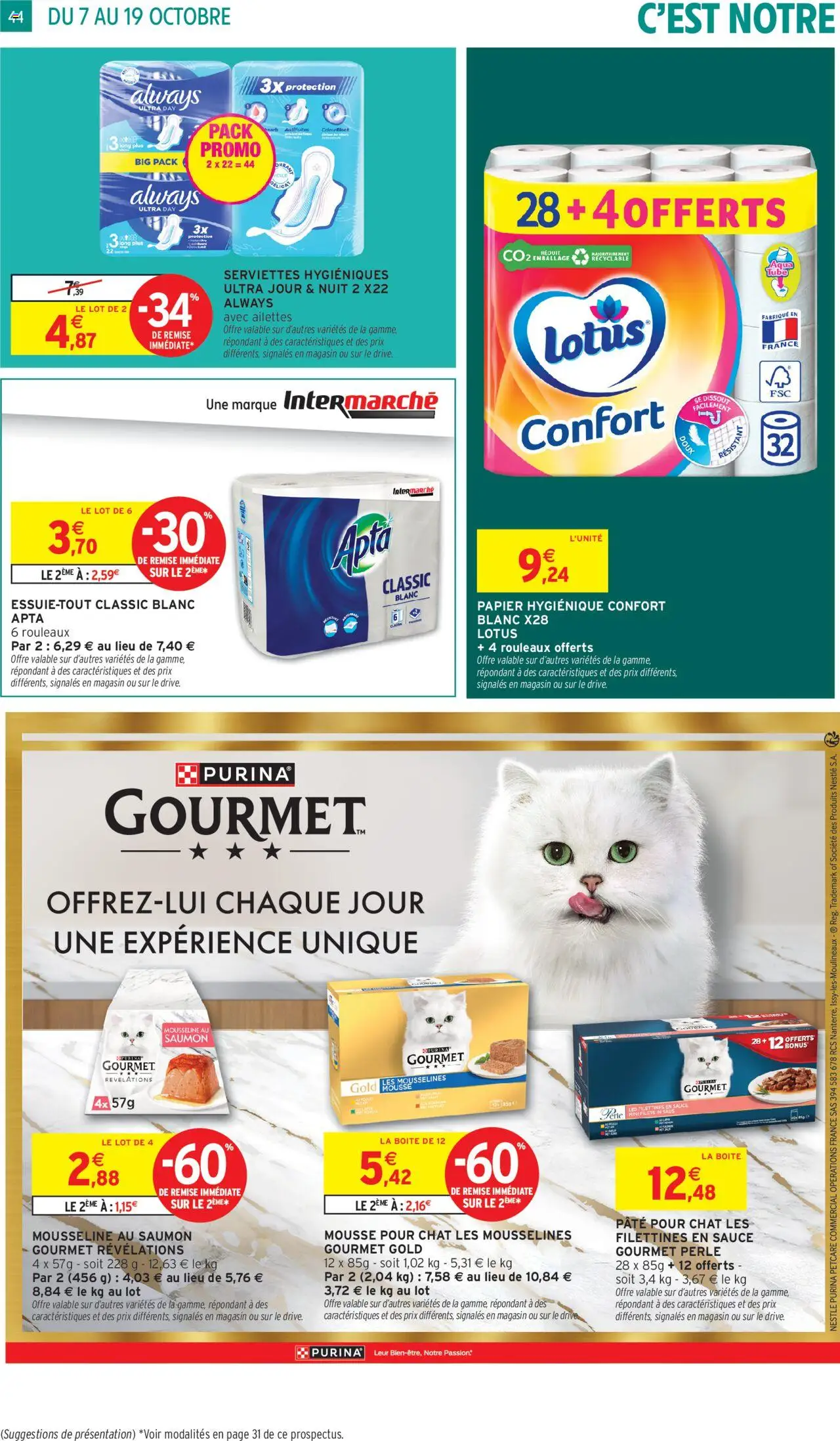 {H1} | Page: 44 | Produits: Essuie-tout, Mousse, Saumon