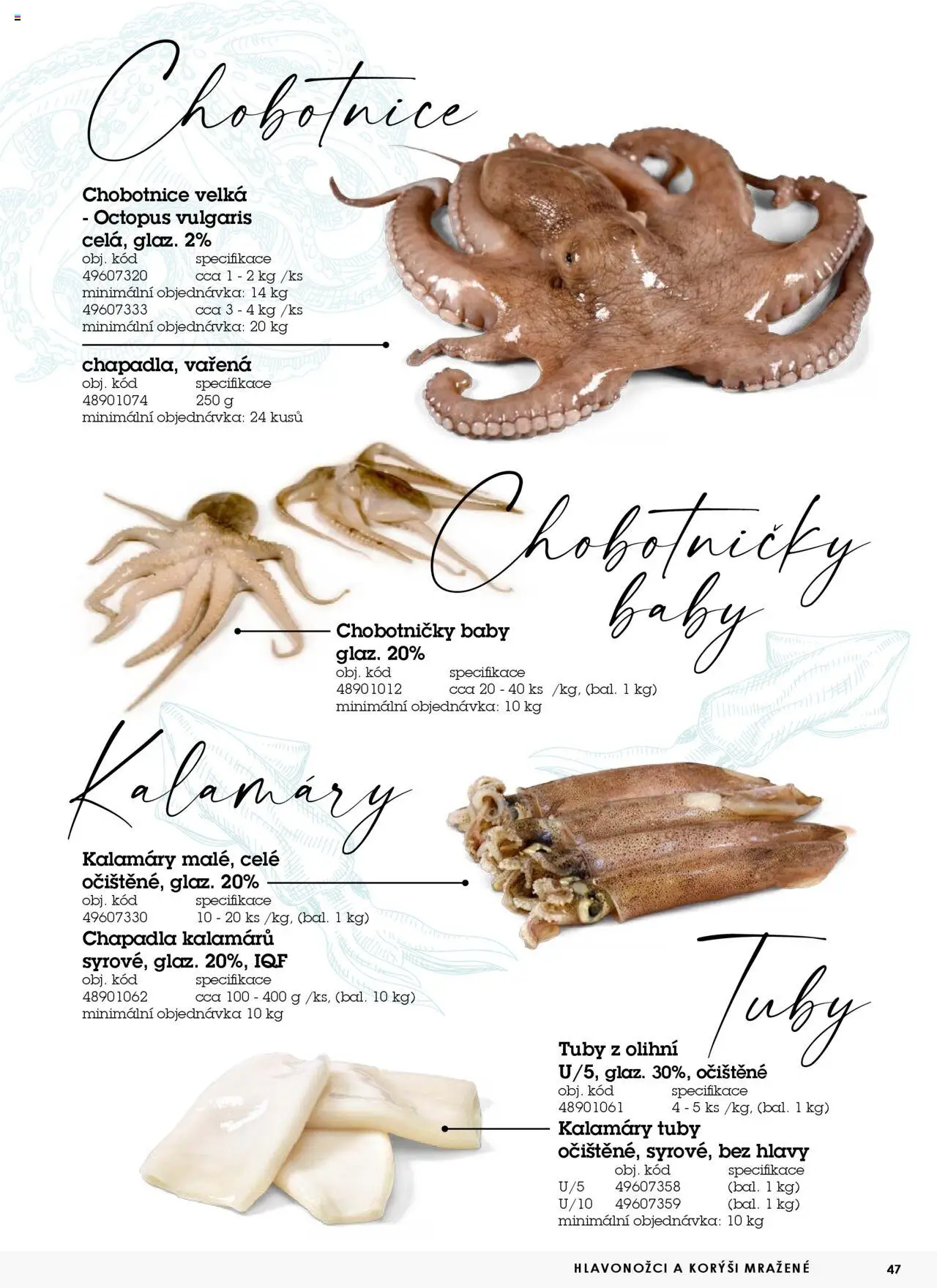 Jip katalog ryby 2024/25 od 30.12.2024 | Strana: 47 | Produkty: Chobotnice