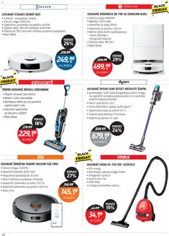 Black Friday Centar Tehnike - Pregled kataloga iz trgovine Centar Tehnike, vrijedi od 24.11.2025 | Stranica: 10 | Proizvodi: Usisavač, Baterija, Četka, Baterije