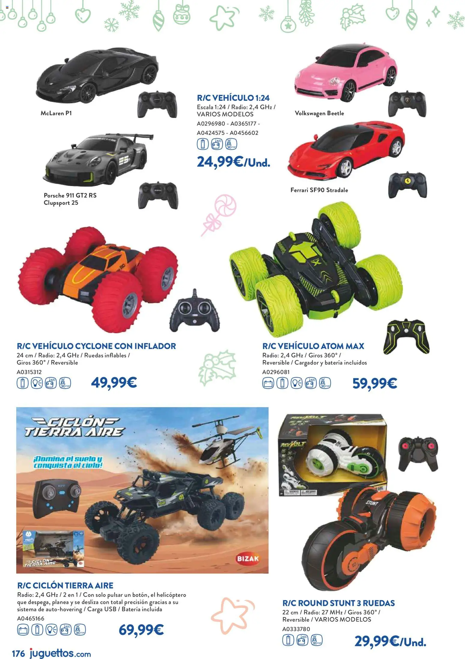 Juguettos catálogo Navidad │ válido desde el 27.10.2025 | Página: 176 | Productos: Inflador, Radio, USB, Batería