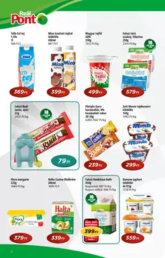 Reál - Akciós újság Pont - amely érvényes a következő dátumtól: 14.01.2026 | Oldal: 2 | Termékek: Kefir, Joghurt, Túró, Cukor