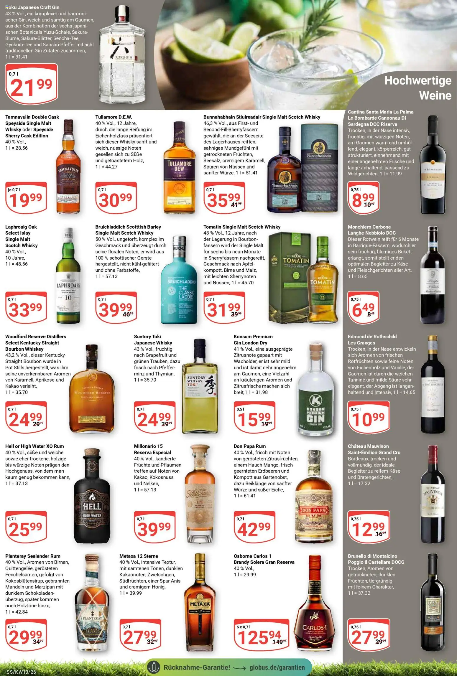 Globus Prospekt 	 – gültig ab 23.03.2026 | Seite: 17 | Produkte: Whisky, Pflaumen, Osborne, Erdbeeren