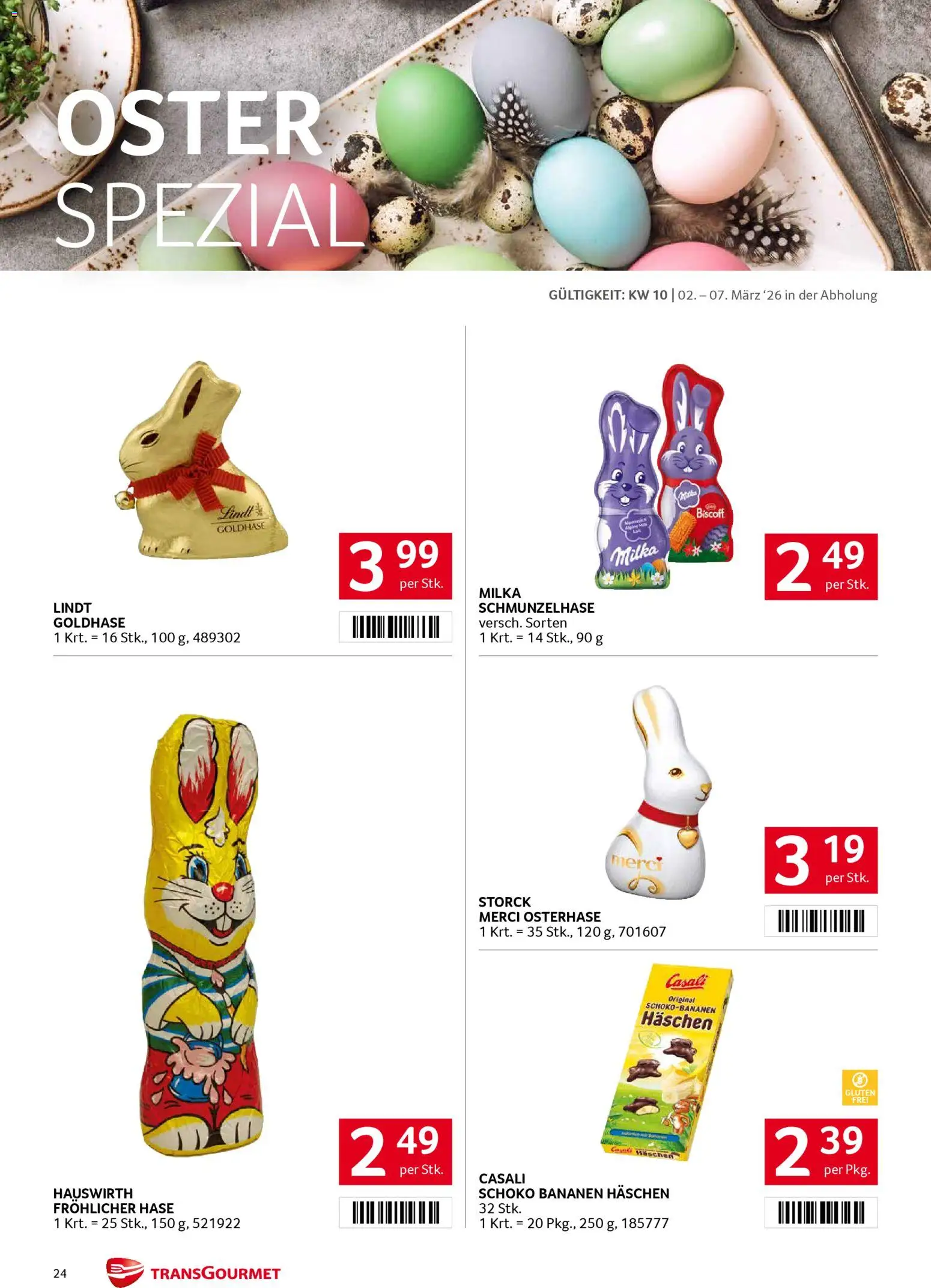 Transgourmet Flugblatt gültig ab 02.03.2026 | Seite: 23 | Produkte: Bananen