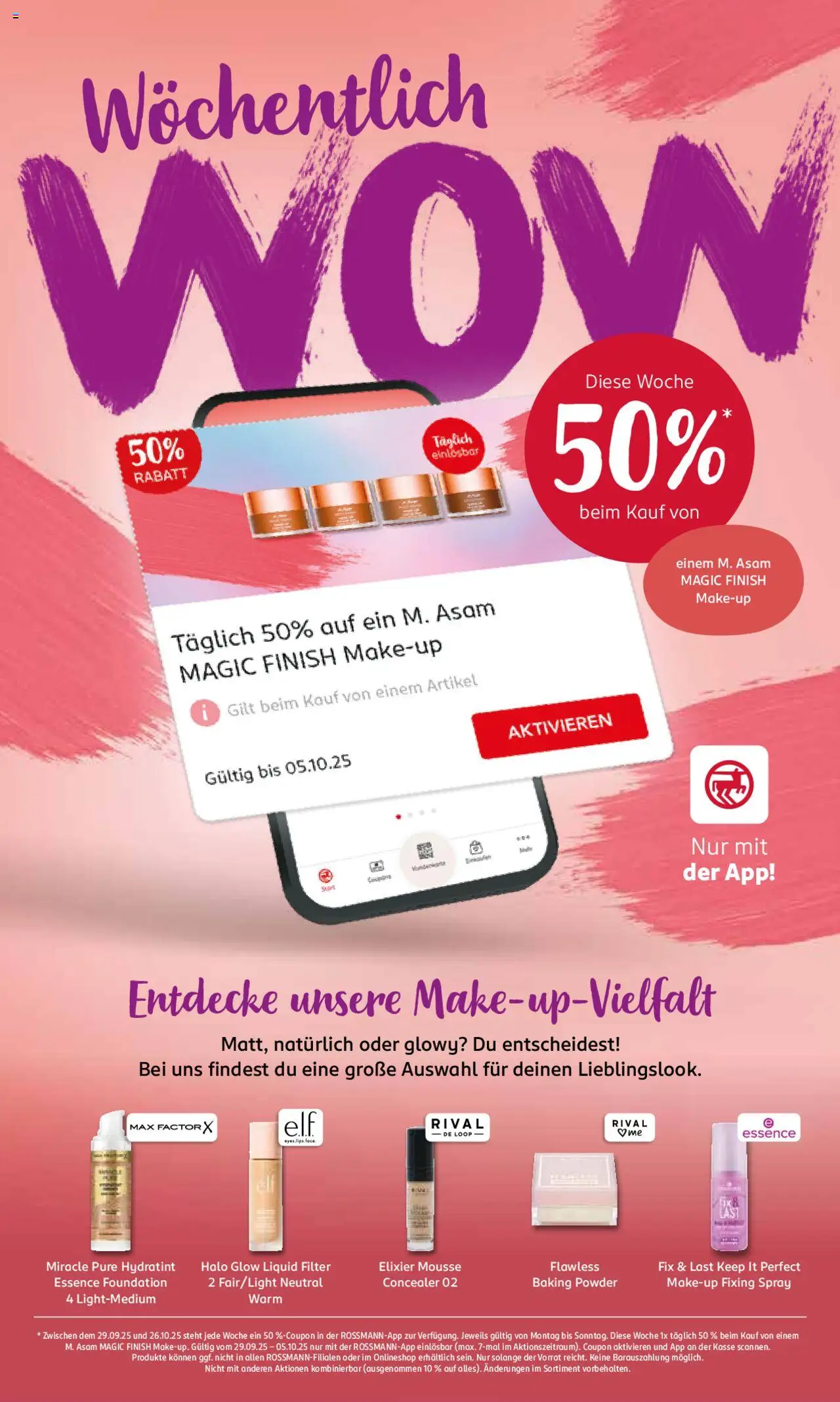Rossmann Prospekt 	 – gültig ab 29.09.2025 | Seite: 6 | Produkte: Make-up, Concealer, Finish, Foundation
