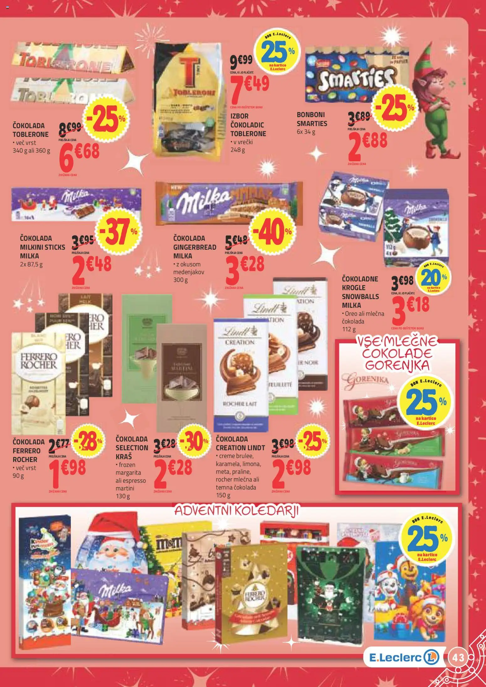 Novi E.leclerc katalog ponudbe – veljaven od 04.11.2025 | Stran: 5 | Izdelki: Bonboni, Cokolada