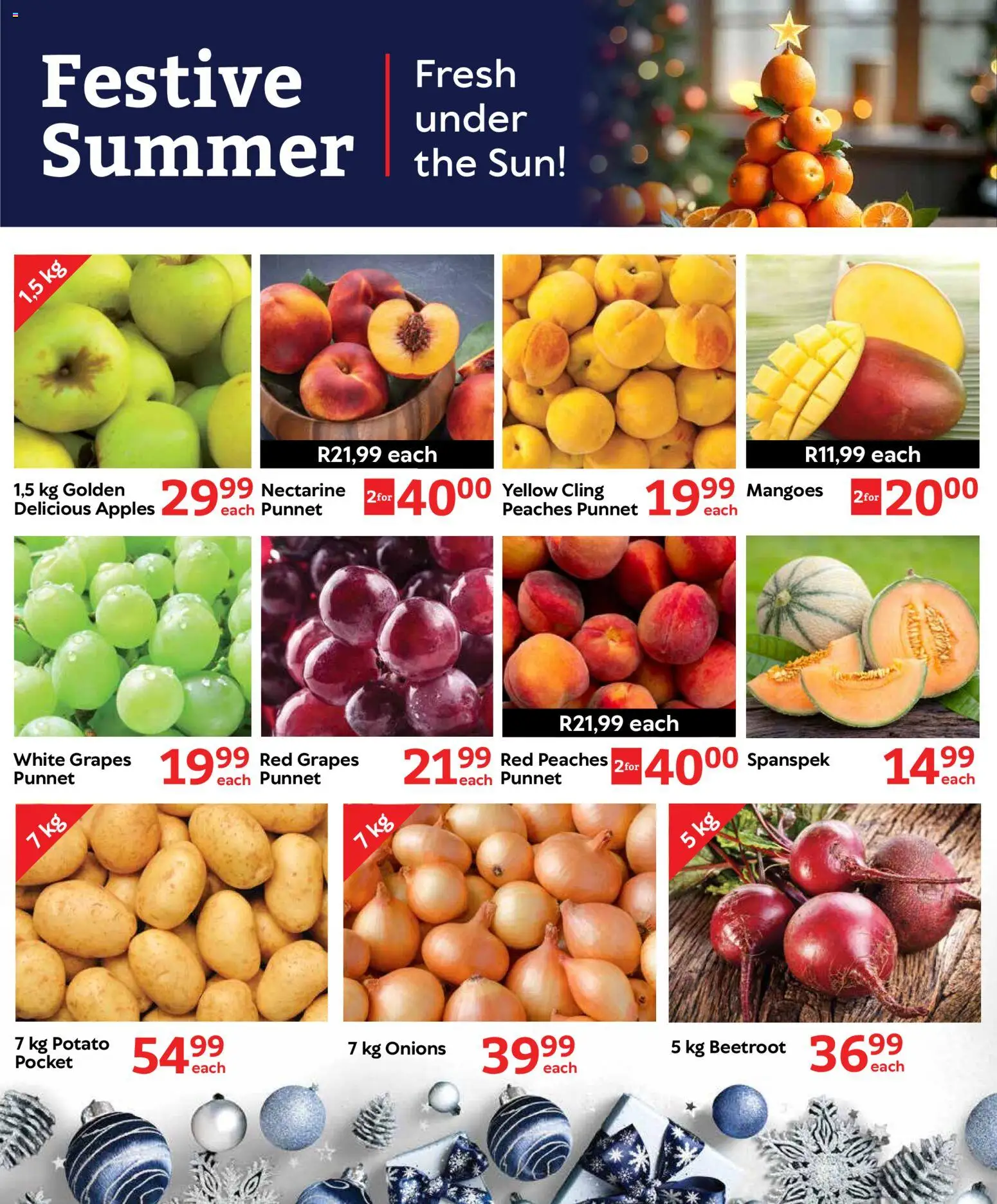 New Oxford Freshmarket catalogue – valid from 23.12.2025 | Page: 8 | Products: Apples, Onions, Grapes