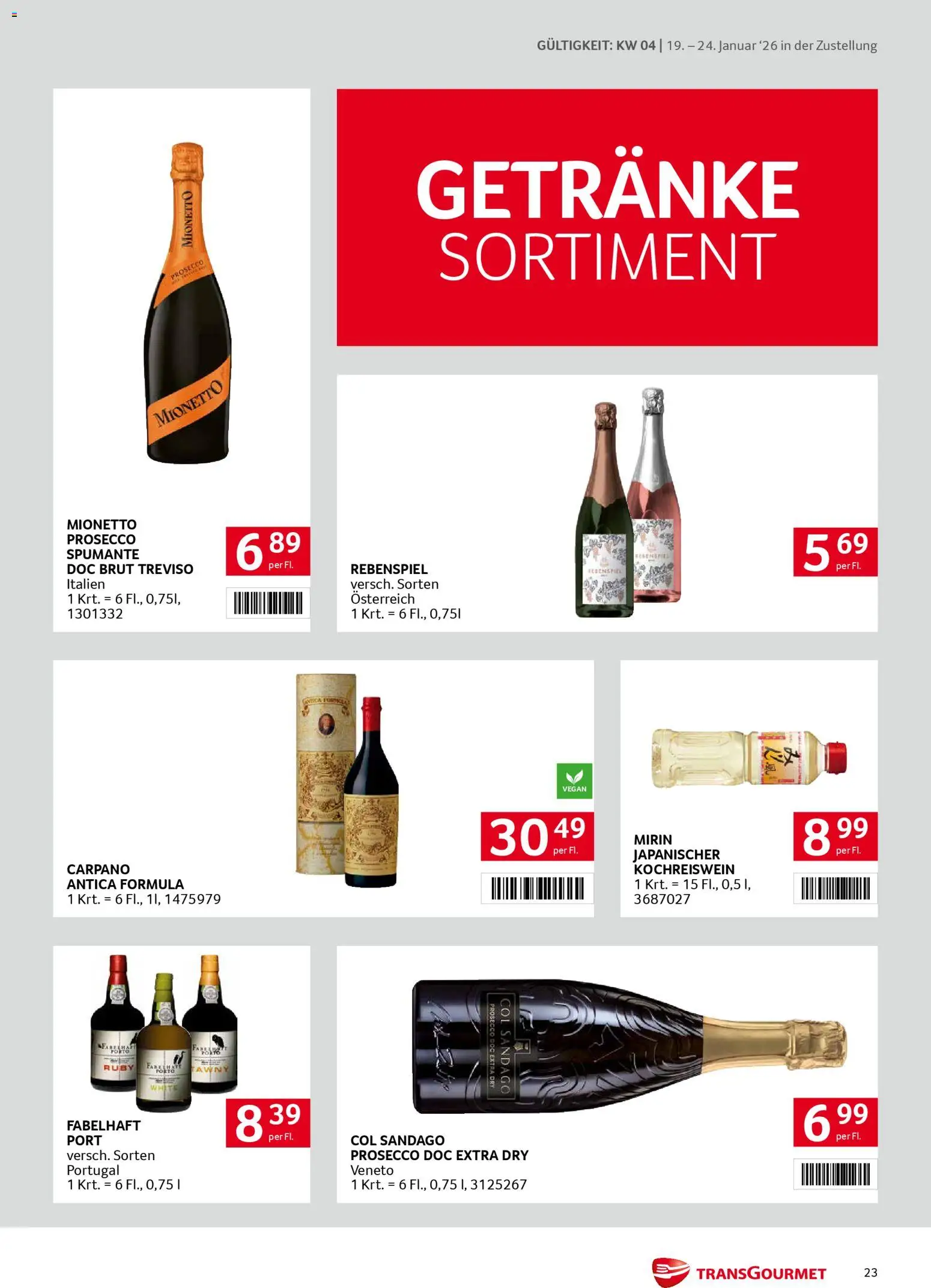 Transgourmet Zustellaktion gültig ab 19.01.2026 | Seite: 23