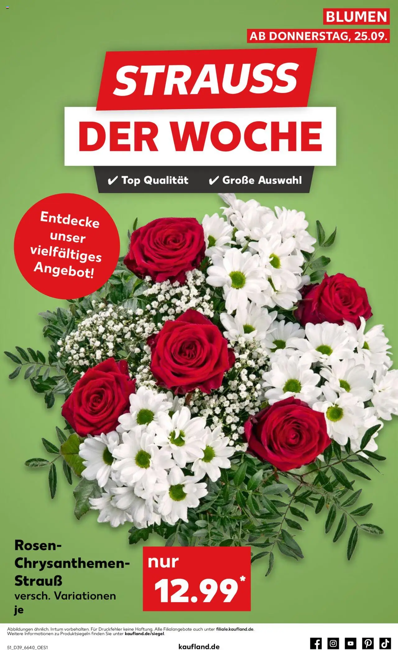Kaufland Prospekt 	 – gültig ab 25.09.2025 | Seite: 51 | Produkte: Top, Blumen