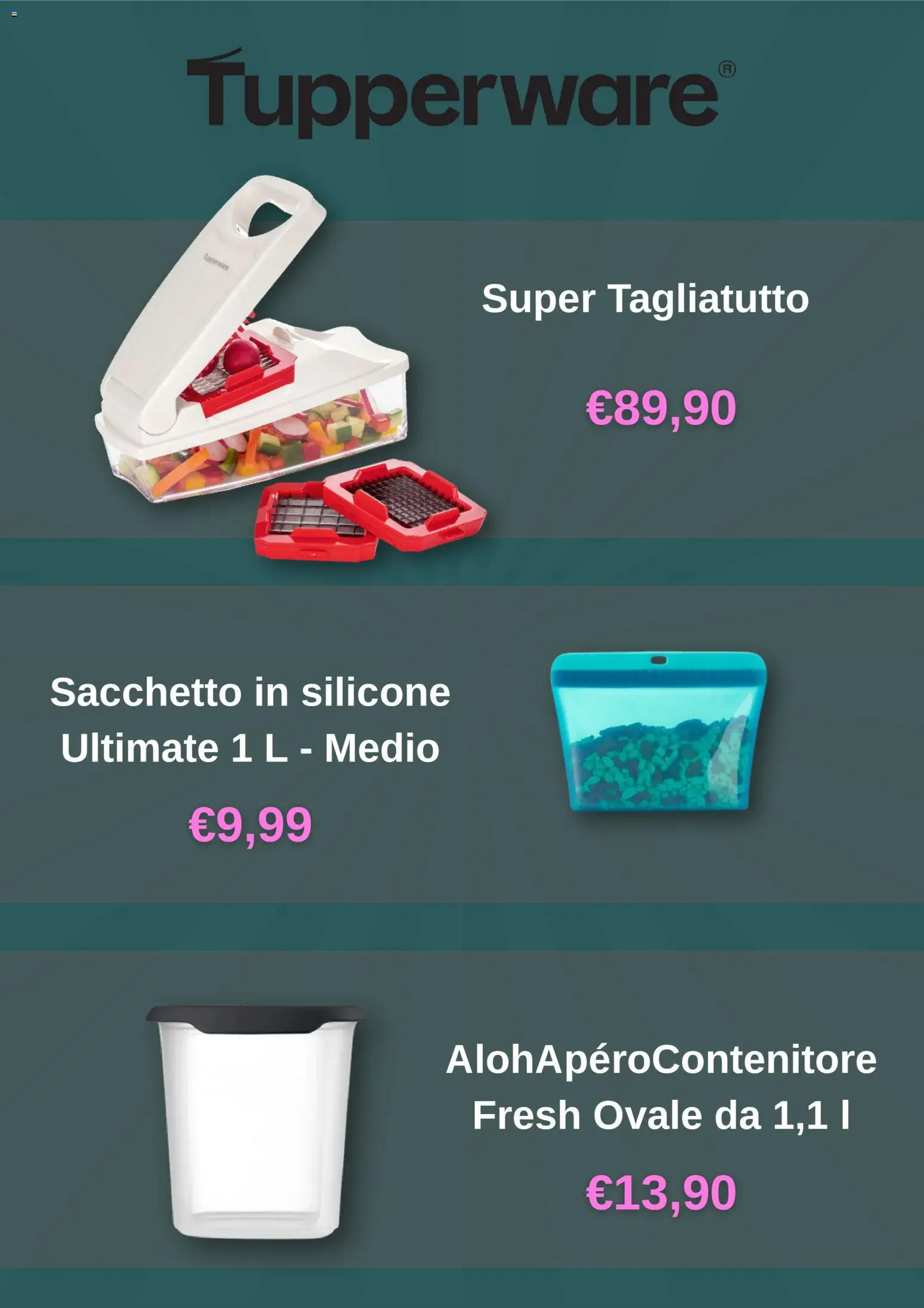 Volantino Tupperware del 25.11.2025 | Pagina: 4 | Prodotti: Silicone