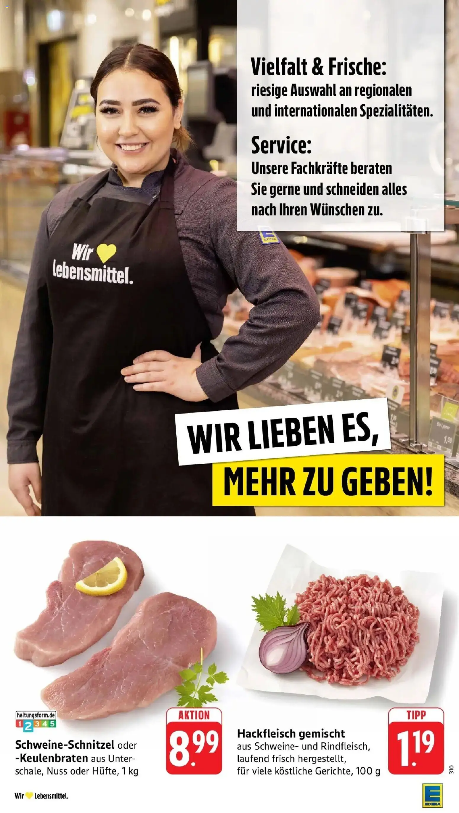 Edeka prospekt Nonnenhorn / Bodensee	 – gültig ab 09.03.2026 | Seite: 8 | Produkte: Hackfleisch