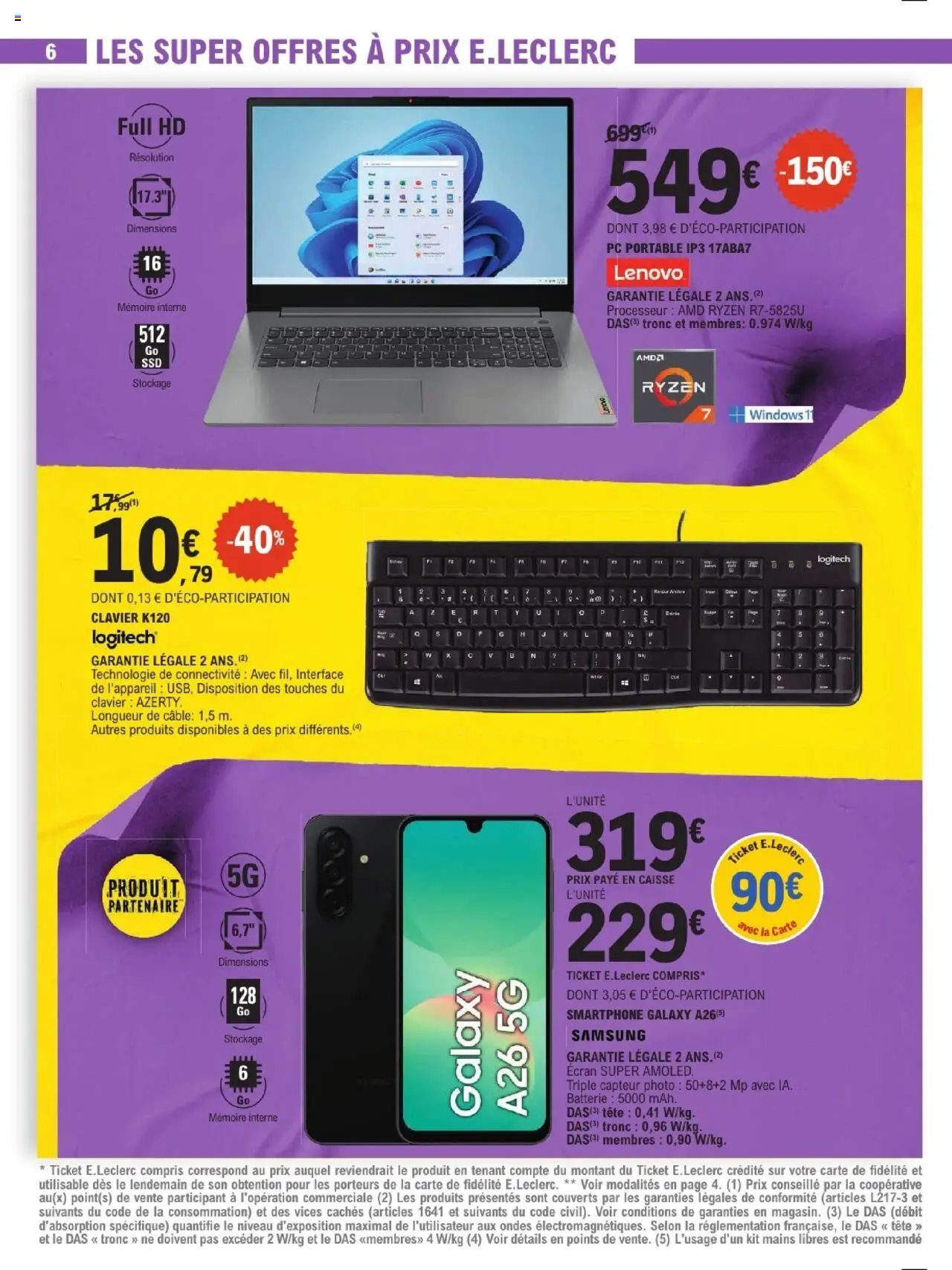  | Page: 6 | Produits: Câble, PC portable, Batterie, Portable