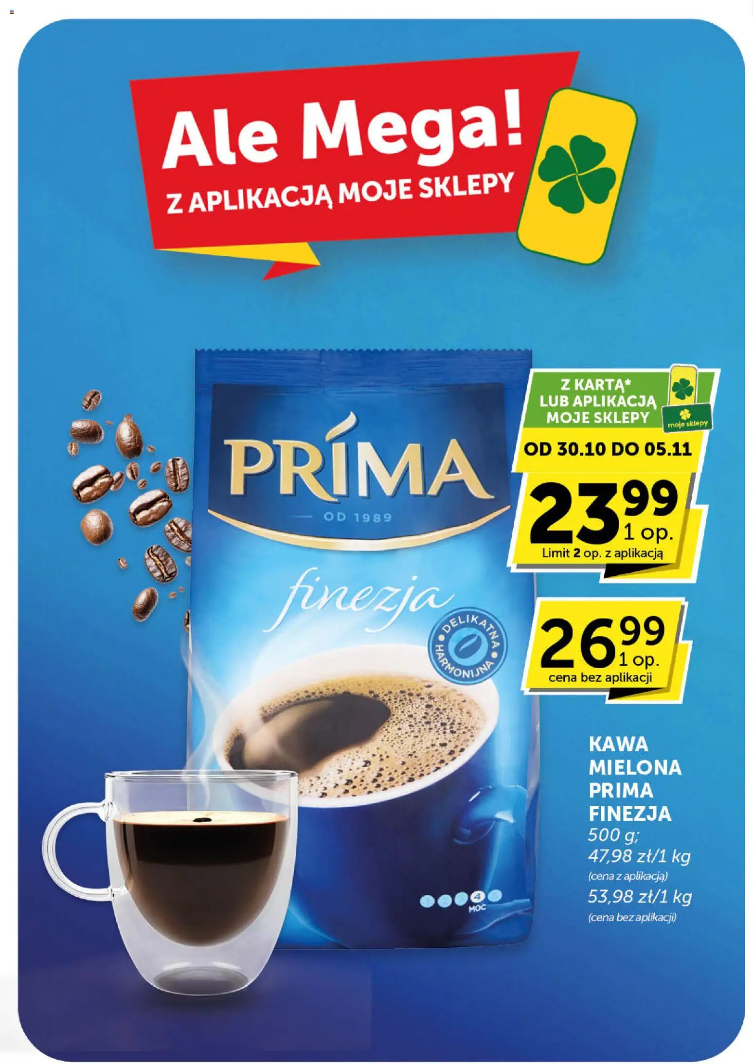 Euro Sklep Gazetka - Minimarket od 30.10.2025 | Strona: 6 | Produkty: Kawa mielona Prima, Kawa