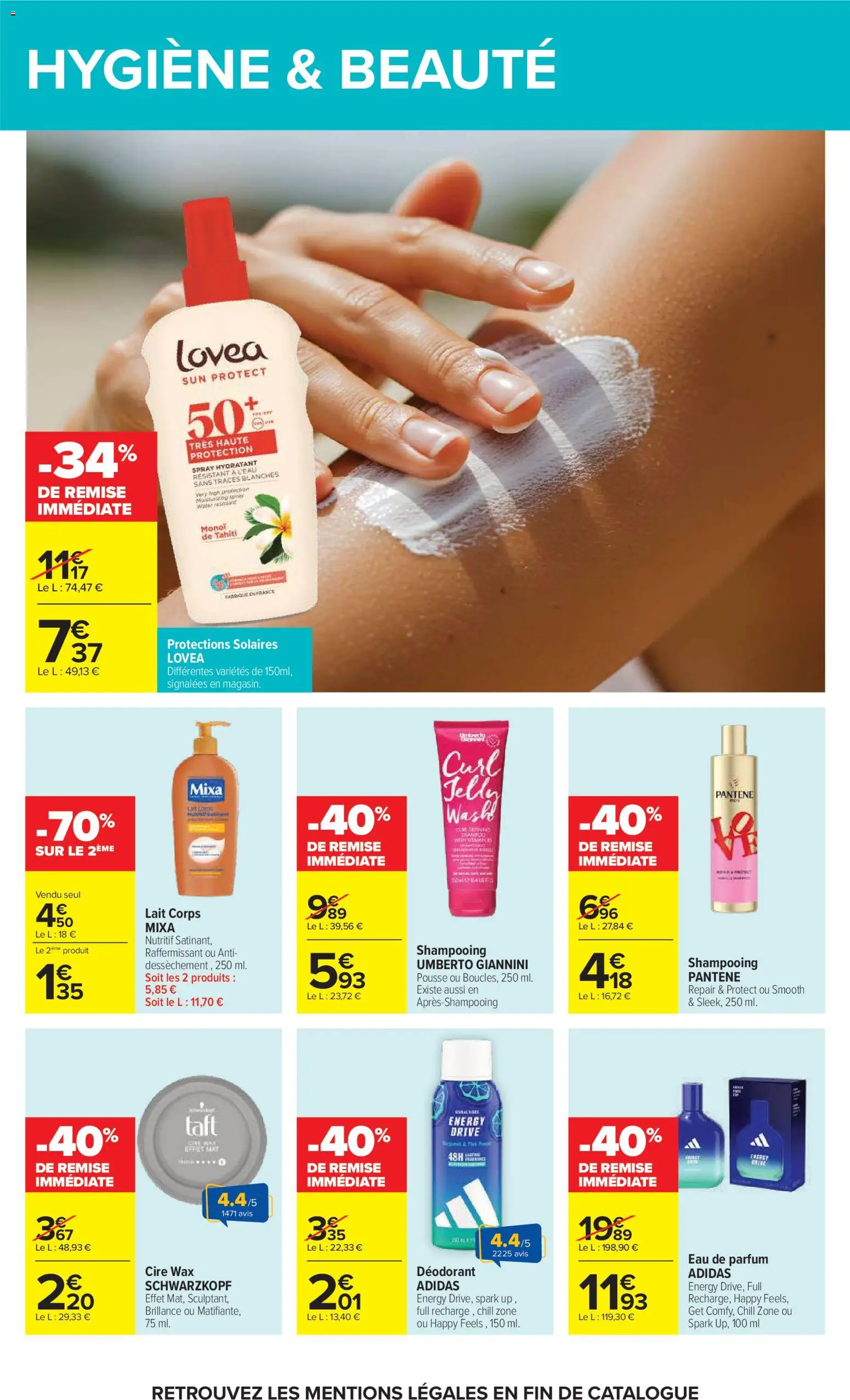 {H1} | Page: 52 | Produits: Cire, Parfum, Shampooing, Eau de parfum