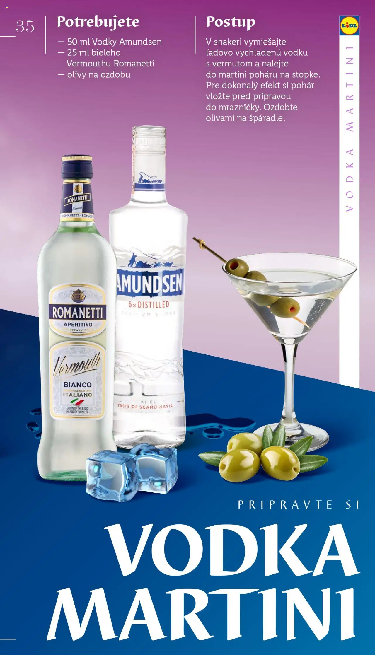 Lidl barmanská príručka │ platný od 03.06.2025 | Strana: 35 | Produkty: Vodka