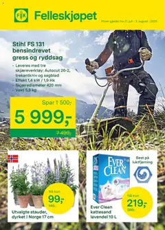 Forhåndsvisning av Felleskjøpet kundeavis gyldig fra 21.07.2025