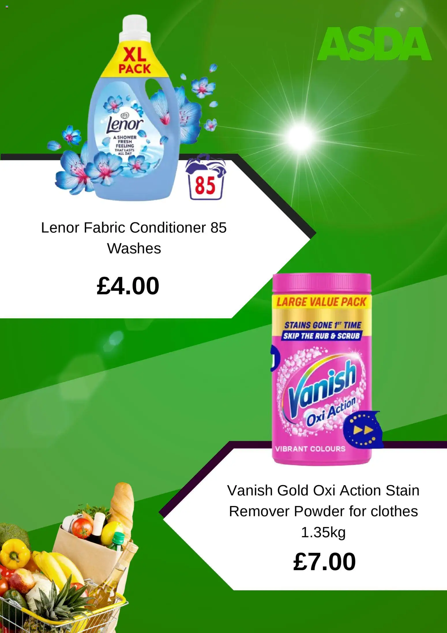 {H1} | Page: 6 | Products: Shower, Lenor, Conditioner, Stain remover
