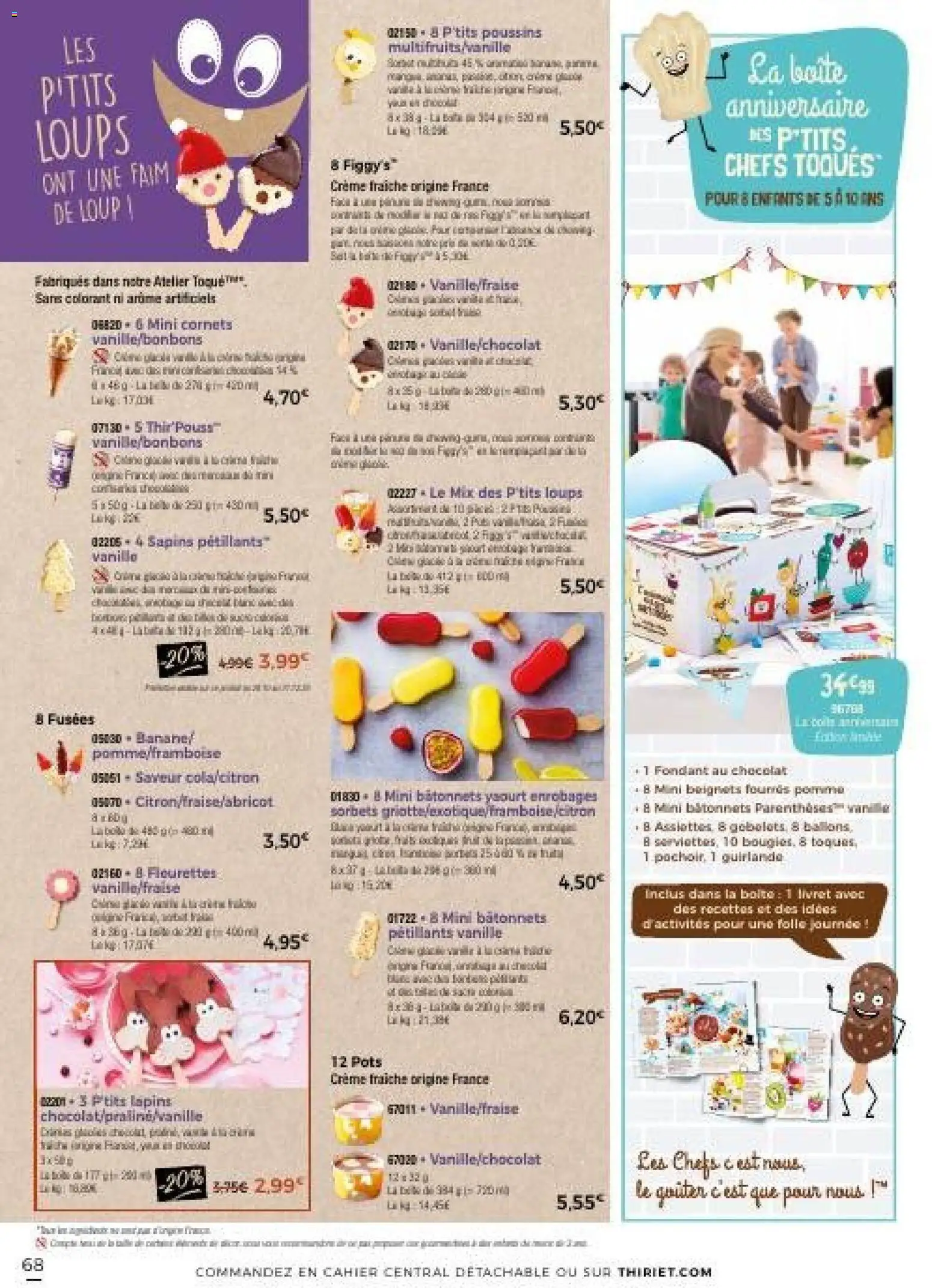 {H1} | Page: 68 | Produits: Pomme, Chocolat, Crème fraiche, Bonbons