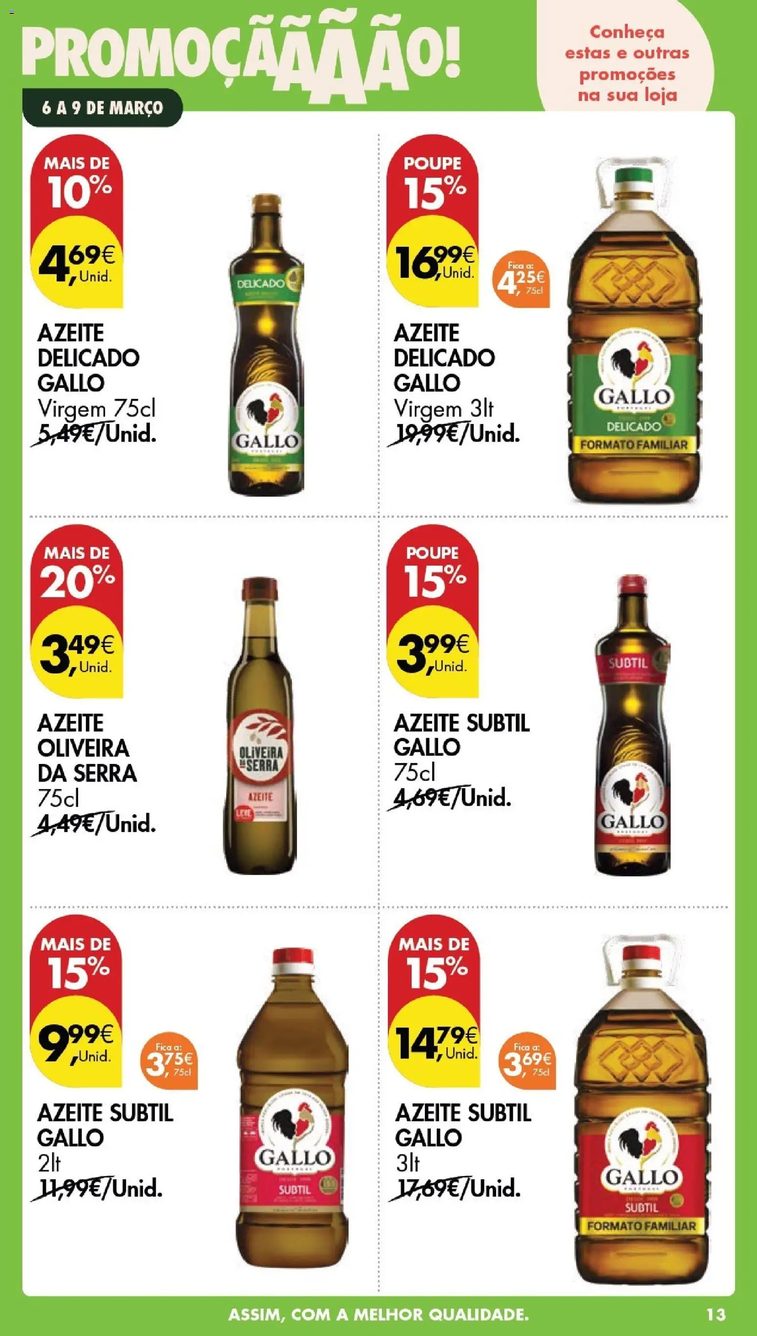 Pingo Doce Poupe este Fim de Semana │ válido de 06.03.2026 | Página: 13 | Produtos: Azeite