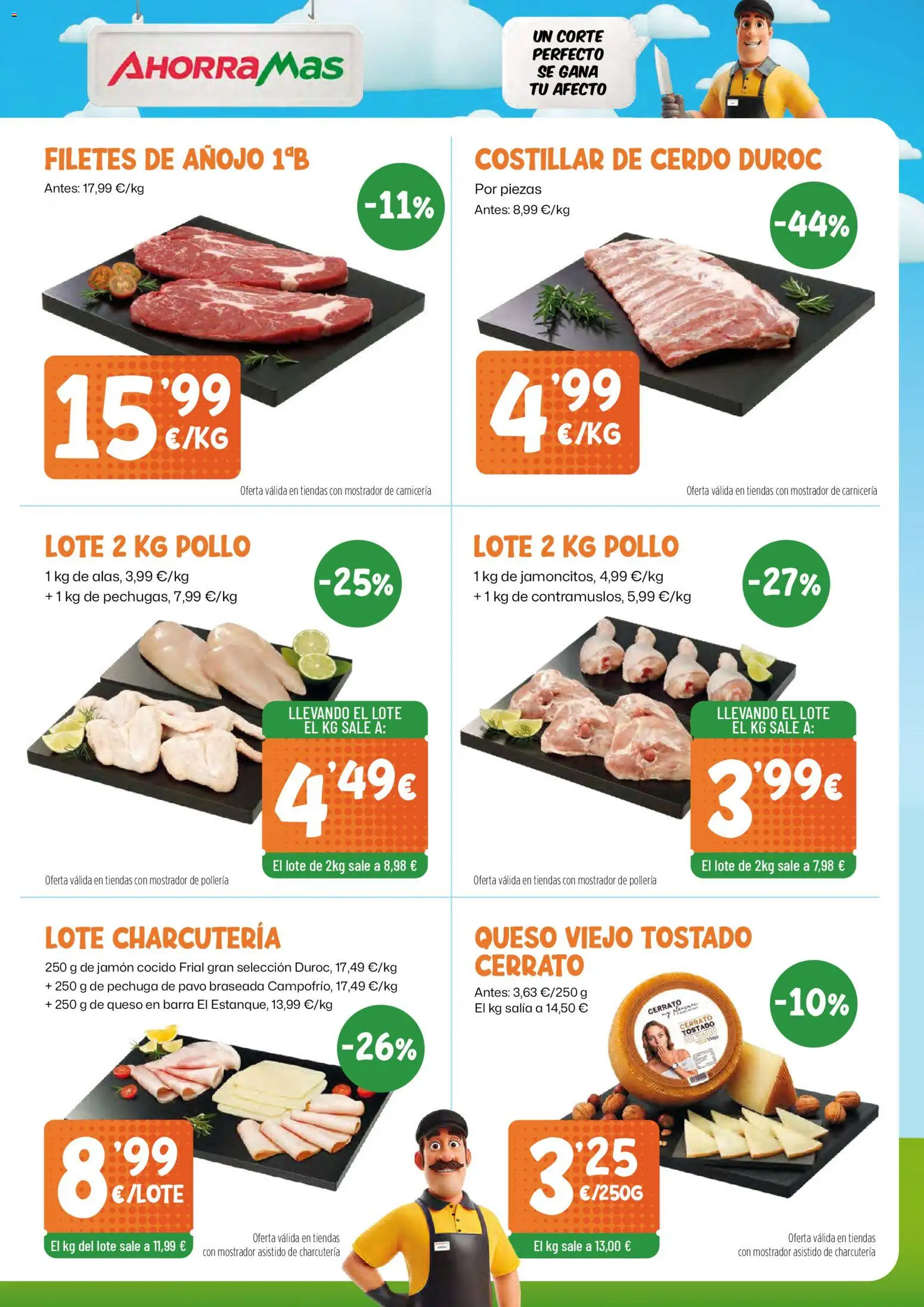 AhorraMas folleto │ válido desde el 26.02.2026 | Página: 3 | Productos: Queso, Jamón, Jamón cocido, Cerdo