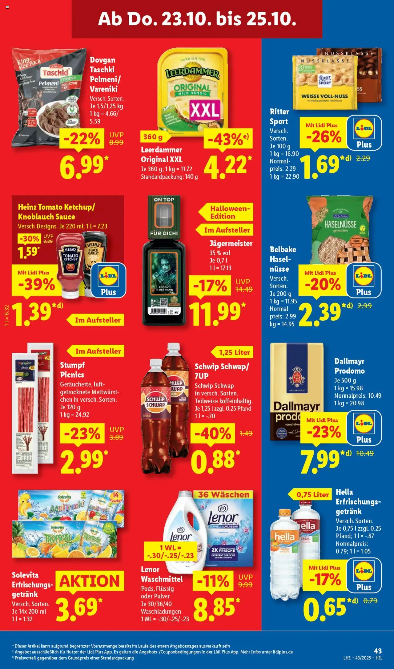 Lidl Prospekt Holzminden – gültig ab 20.10.2025 | Seite: 65 | Produkte: Dallmayr, Waschmittel, Knoblauch, Ketchup