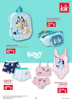 Kik Prospekt aktuell ab 27.04.2026 gültig | Seite: 21 | Produkte: Badeanzug, Rucksack