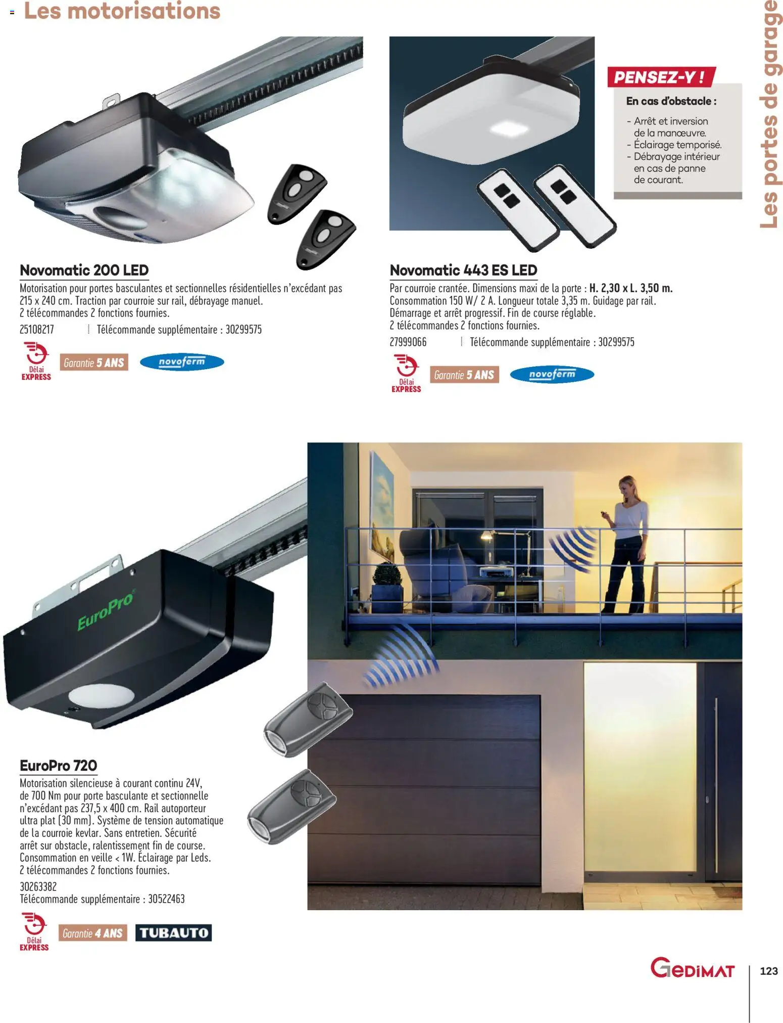 {H1} | Page: 123 | Produits: Porte, Portes, Télécommande