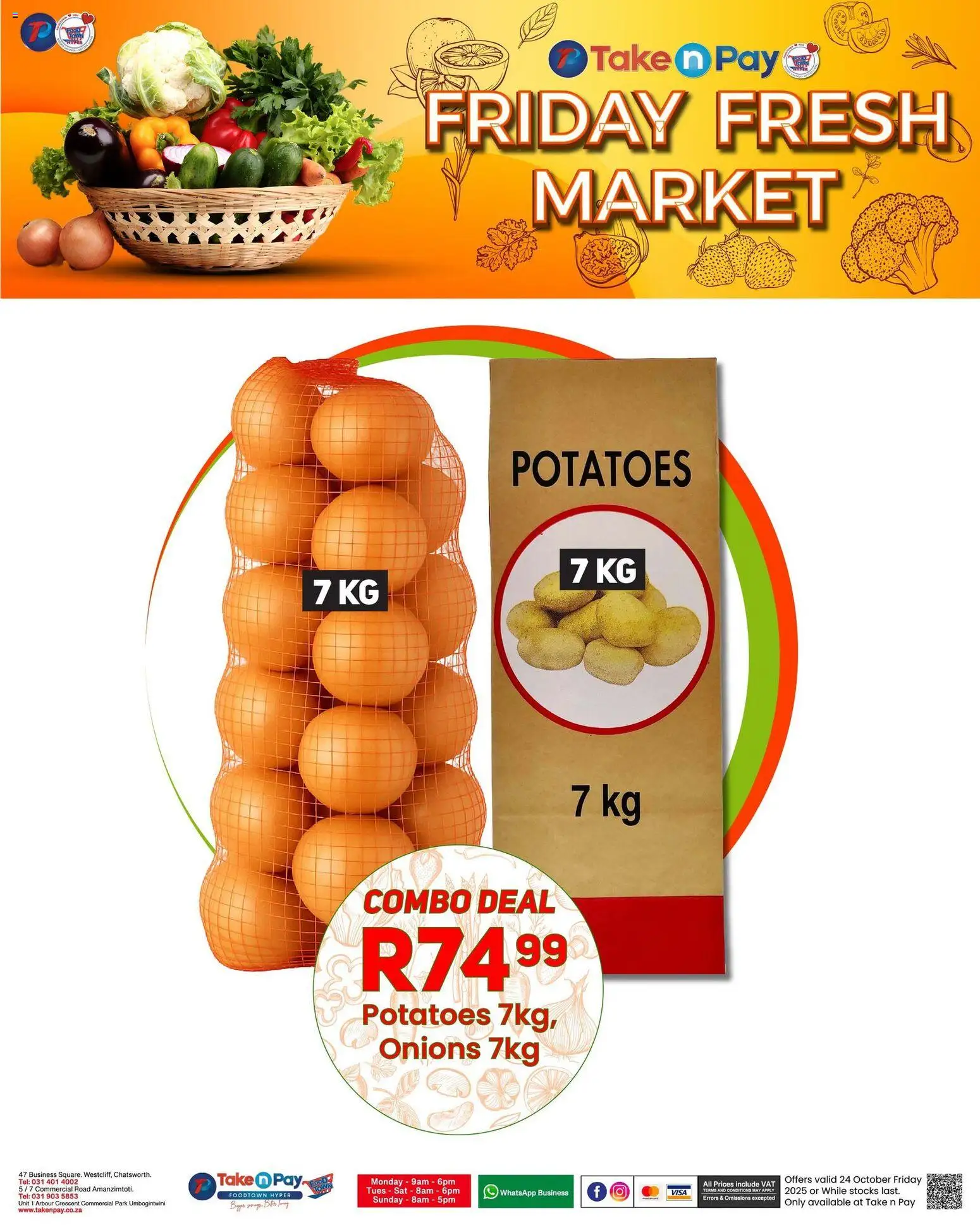 New Take n Pay catalogue – valid from 24.10.2025 | Page: 11 | Products: Potatoes, Onions