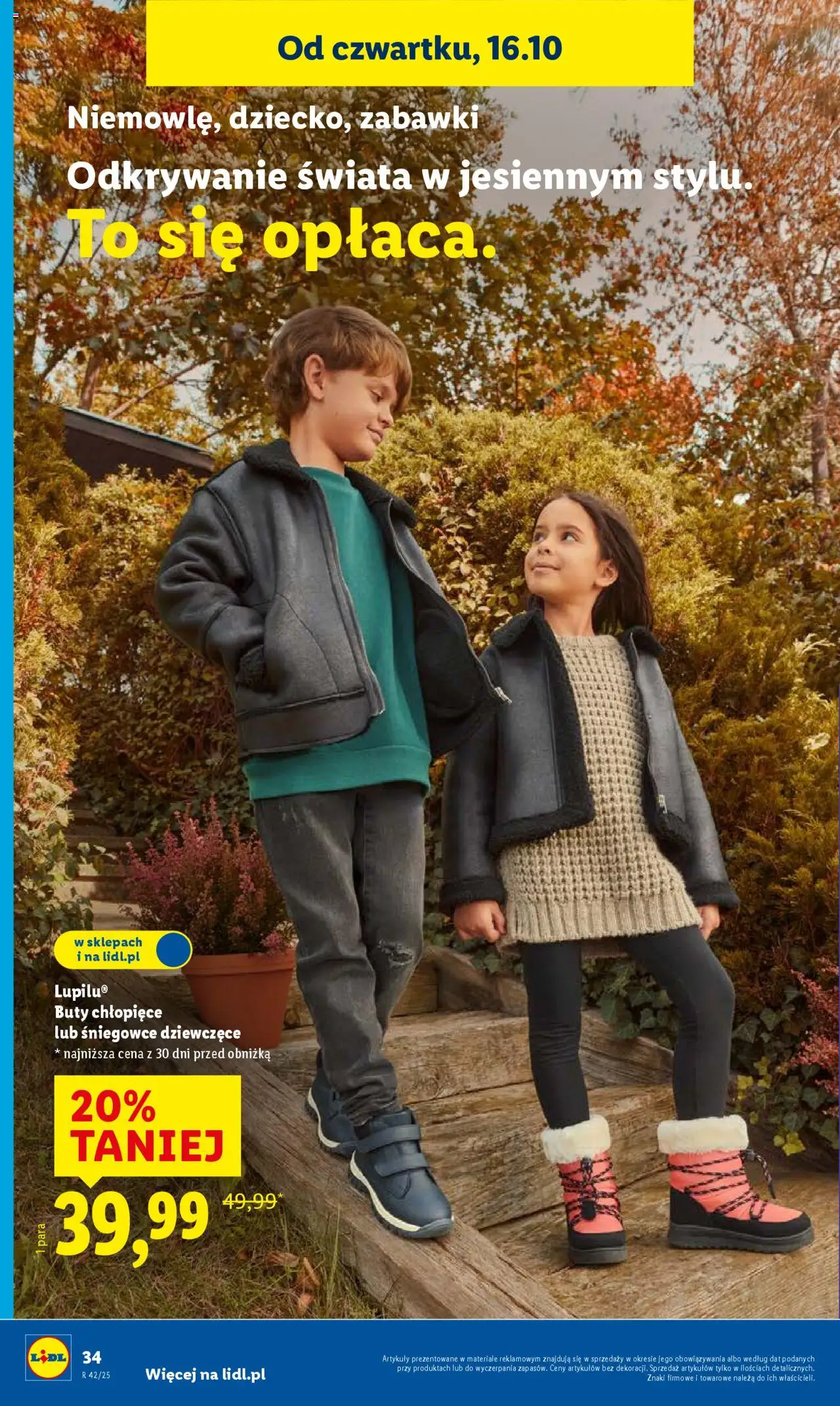 Lidl Katalog od 13.10.2025 | Strona: 38 | Produkty: Buty, Śniegowce