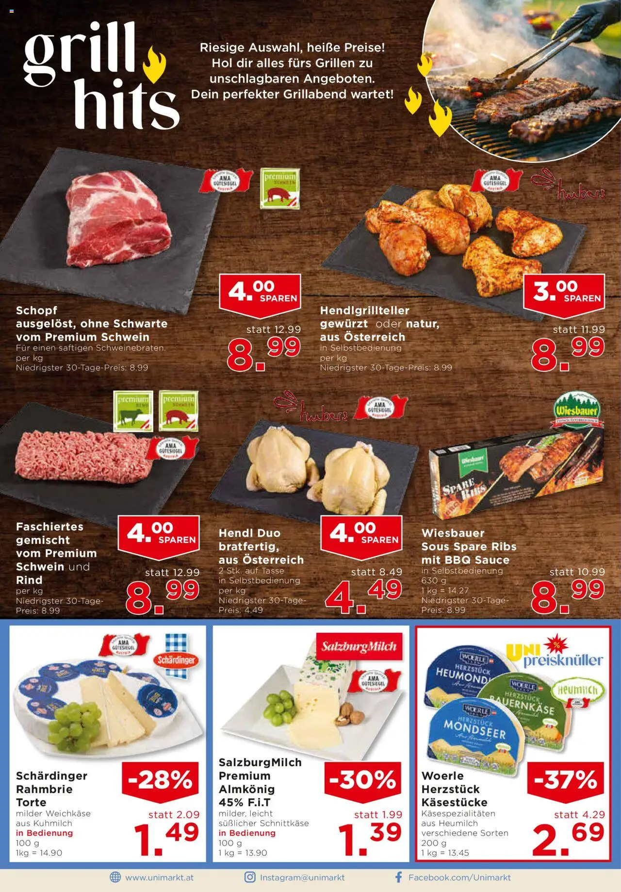 Unimarkt Salzburg gültig ab 20.08.2025 | Seite: 4 | Produkte: Grill