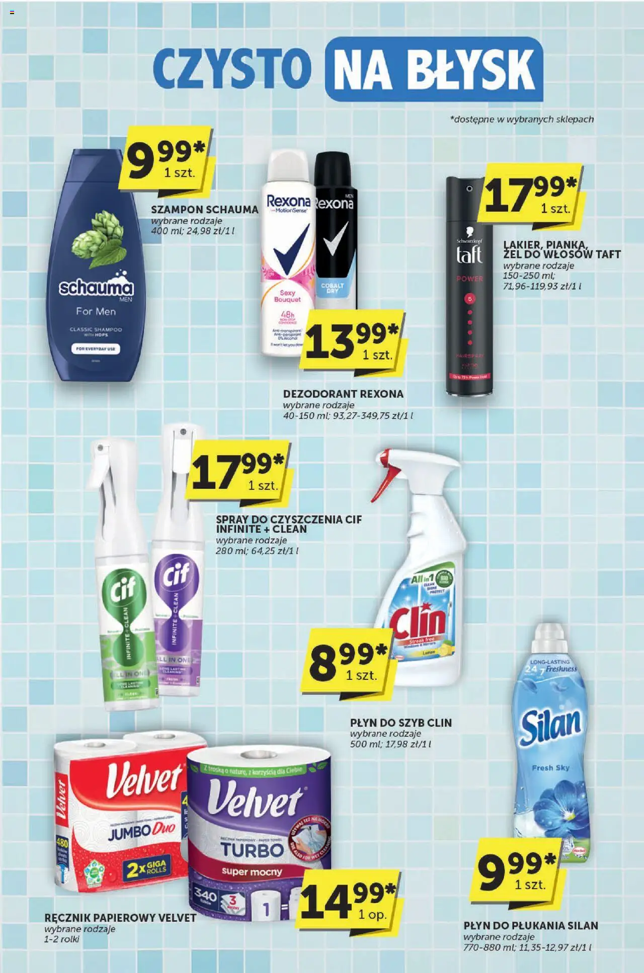 ABC Gazetka - Katalog od 29.05.2025 | Strona: 31 | Produkty: Płyn do szyb Clin, Cleaner, Szampon, Ręcznik papierowy