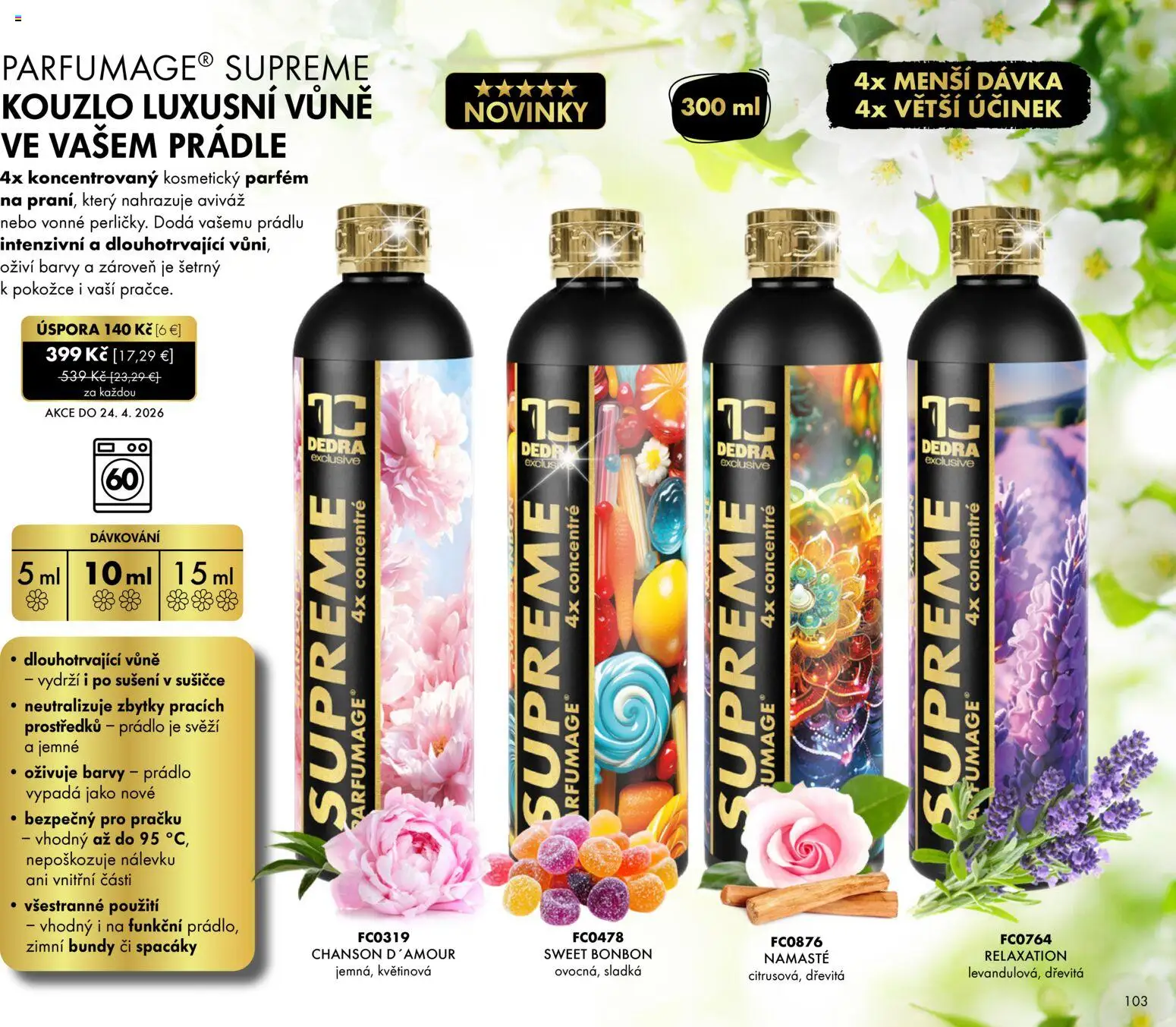 Nové Dedra akcie – leták je platný od 01.02.2026 | Strana: 3 | Produkty: Parfém, Aviváž