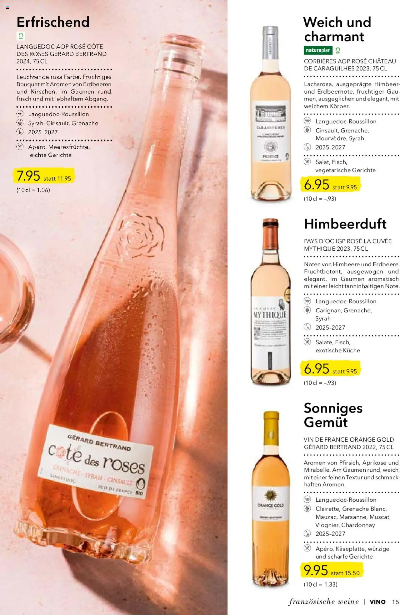 Coop Aktionen Vino ab 11.07.2025 | Seite: 15 | Produkte: Fisch, Erdbeeren, Himbeere