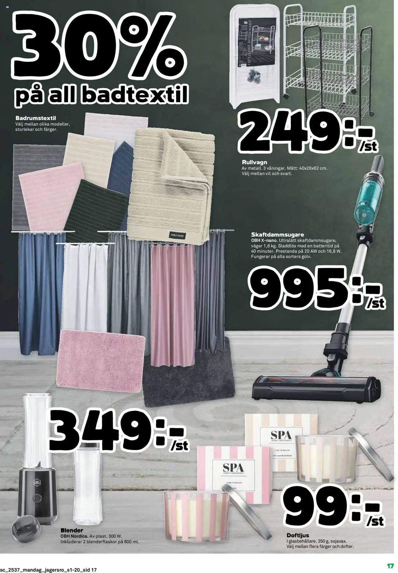 Coop Forum reklamblad aktuell från 08.09.2025 | Sida: 17 | Produkter: Blender, Skaftdammsugare