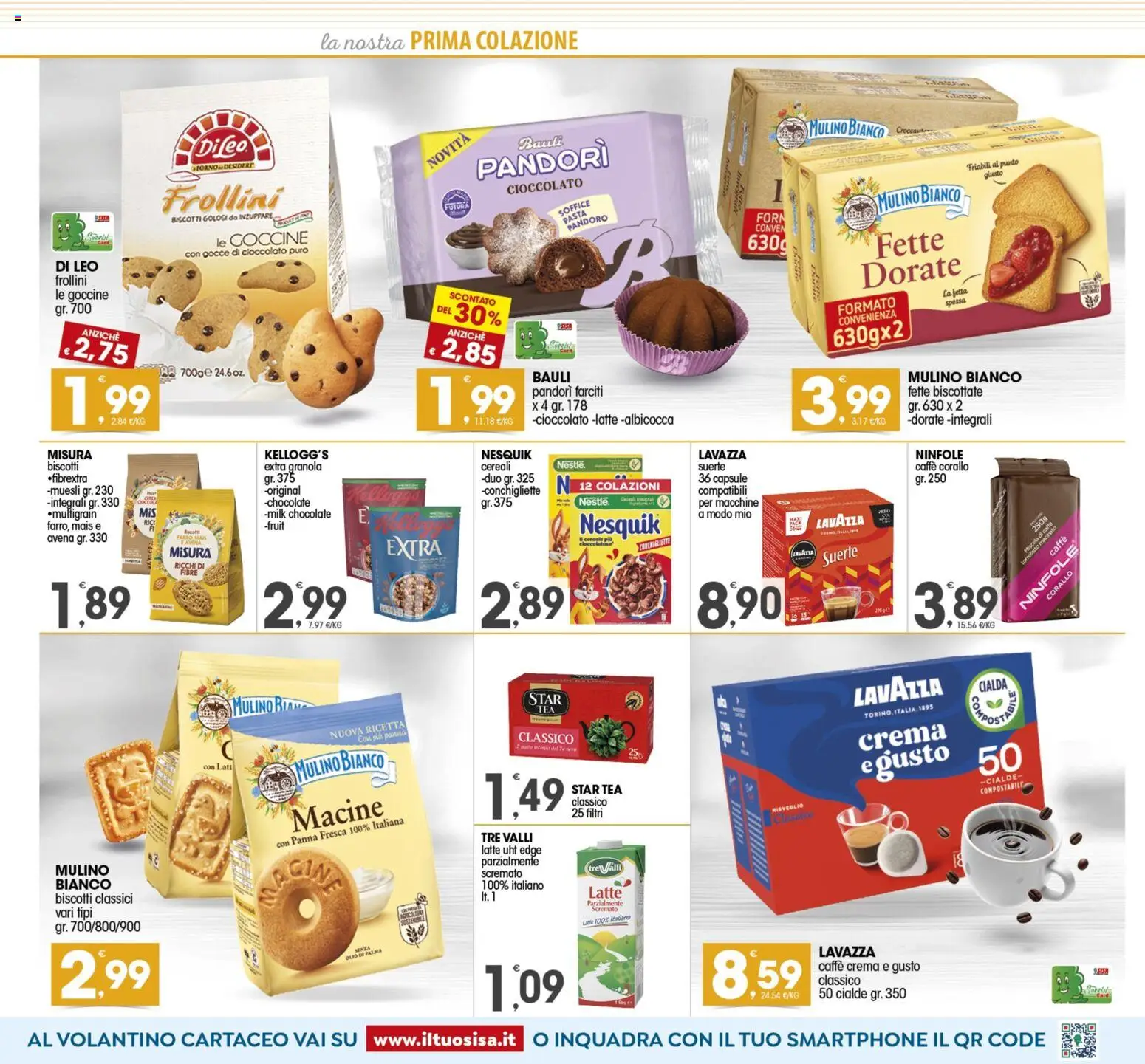 Volantino SISA del 24.10.2025 | Pagina: 5 | Prodotti: Cereali, Smartphone, Frollini, Farro
