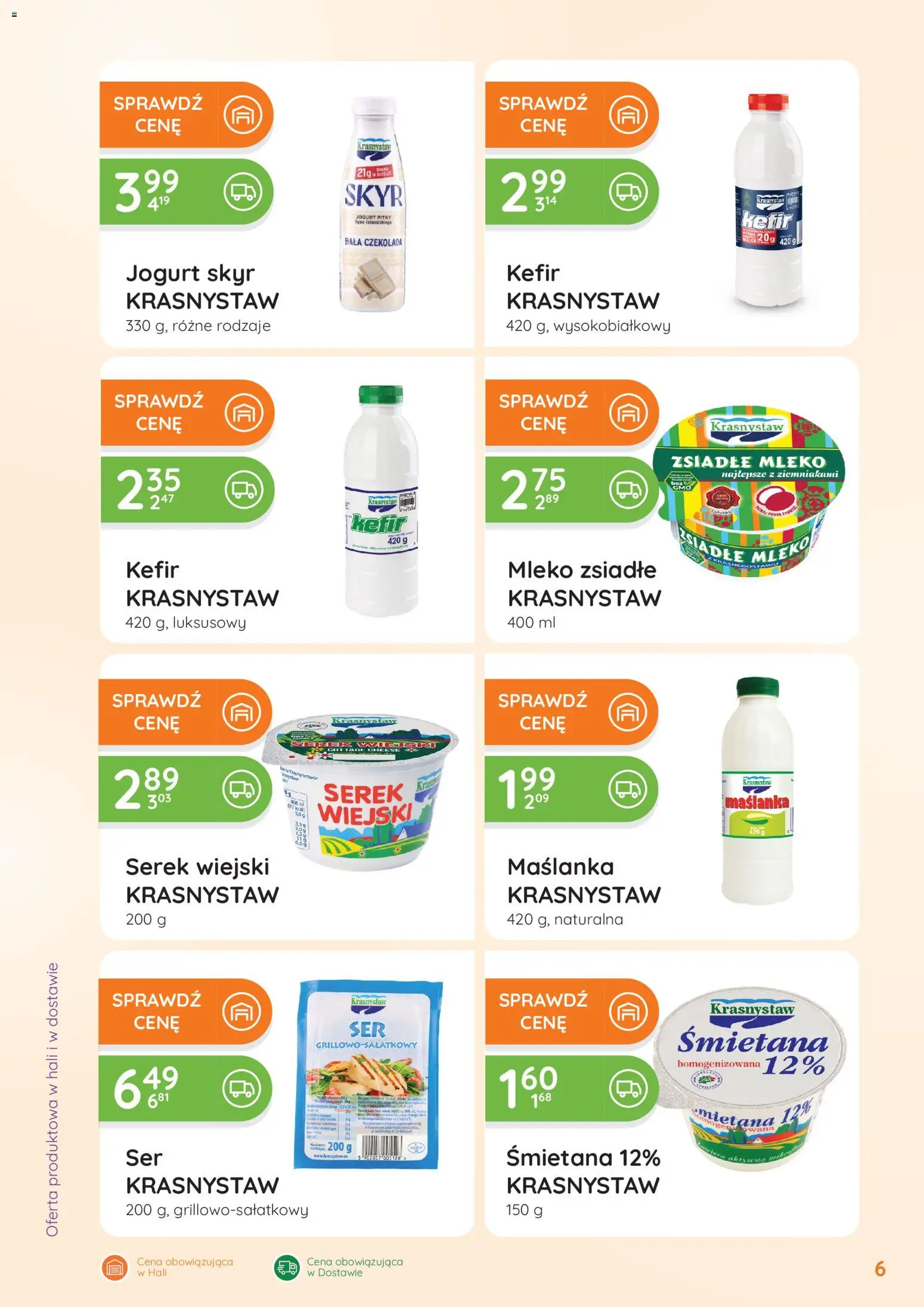 Eurocash Gazetka - Oferta Handlowa od 09.02.2026 | Strona: 6 | Produkty: Maślanka, Serek, Śmietana, Skyr