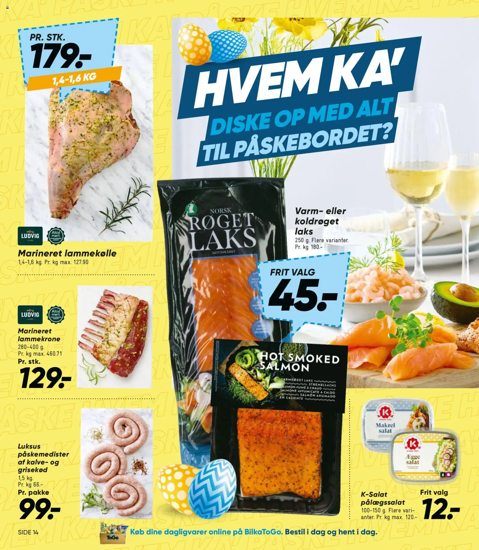Bilka tilbudsavis – gyldig fra 20.03.2026 | Side: 14 | Produkter: Salat, Lammekølle, Makrel